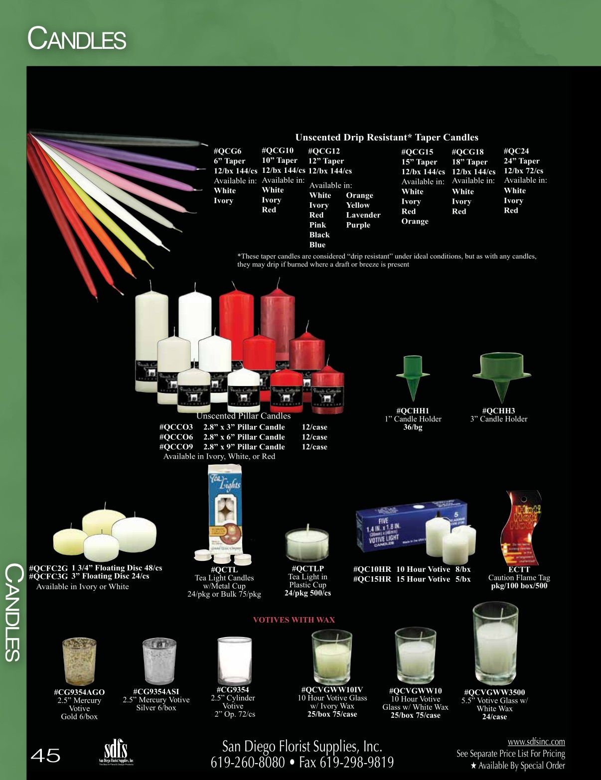 San Diego Florist Supply Catalog Weekly Ad January 1 - December 31, 2026
