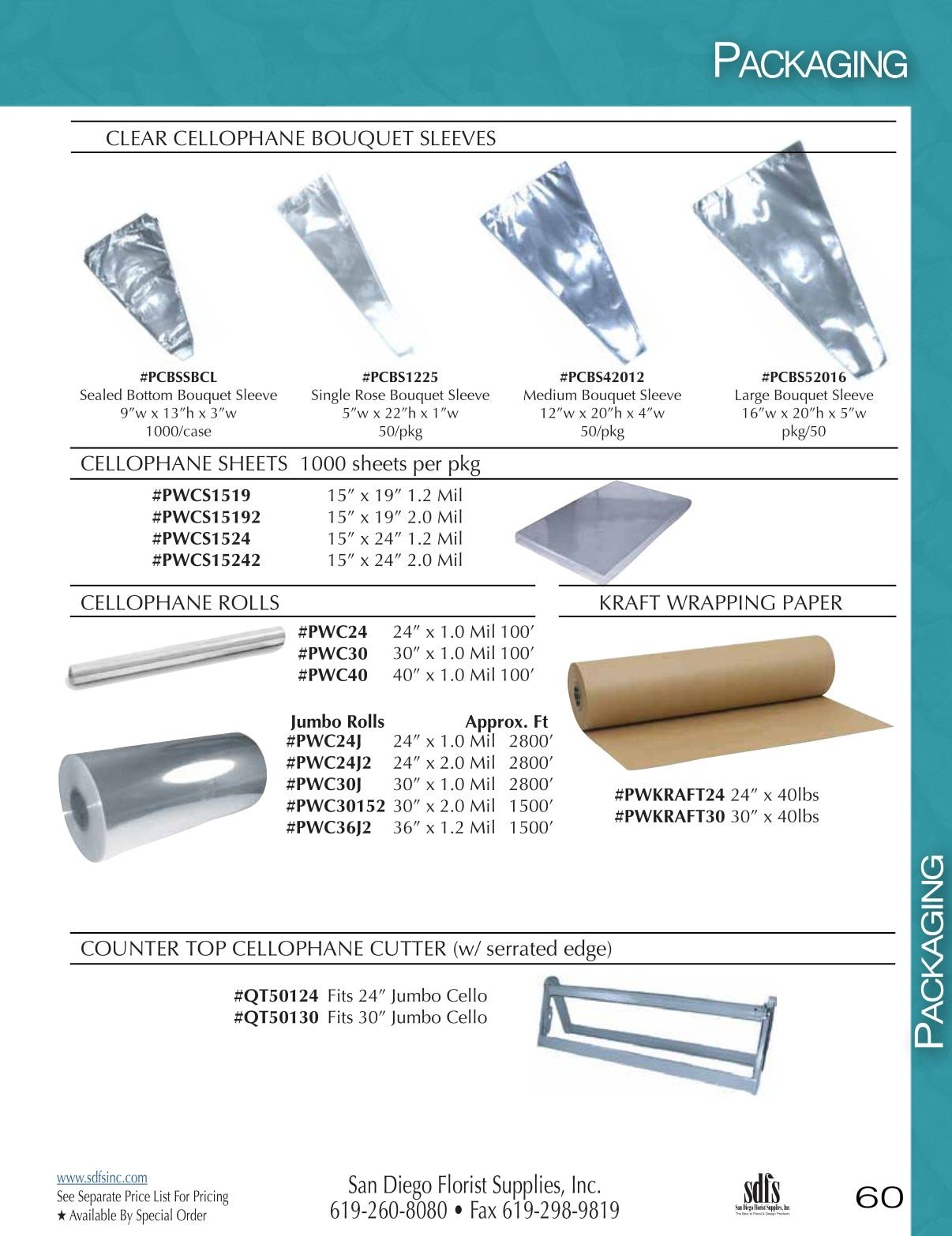 San Diego Florist Supply Catalog Weekly Ad January 1 - December 31, 2026