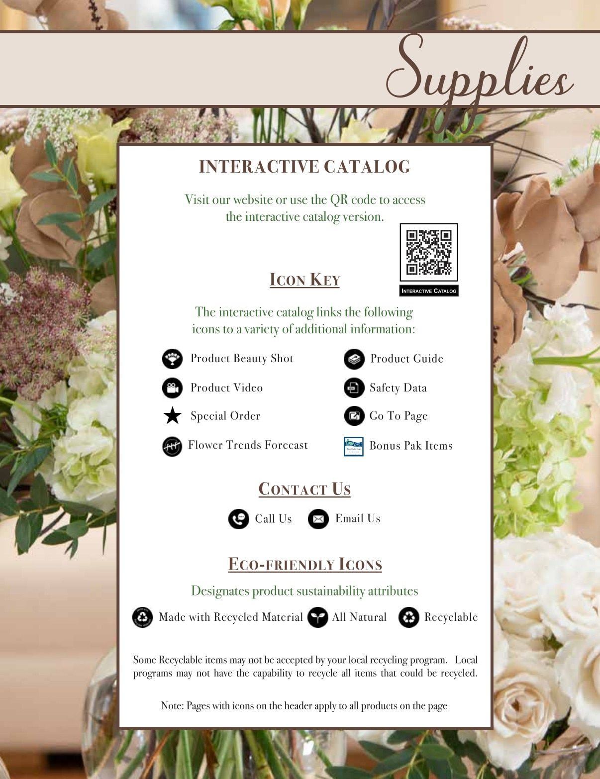 San Diego Florist Supply Catalog Weekly Ad January 1 - December 31, 2026