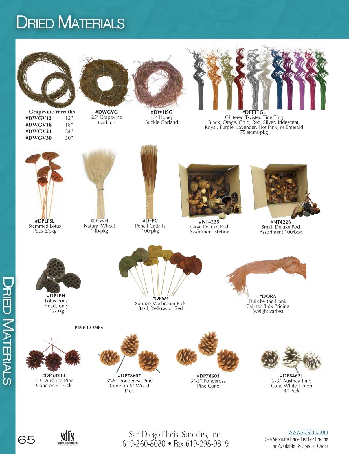San Diego Florist Supply Catalog Weekly Ad January 1 - December 31, 2026
