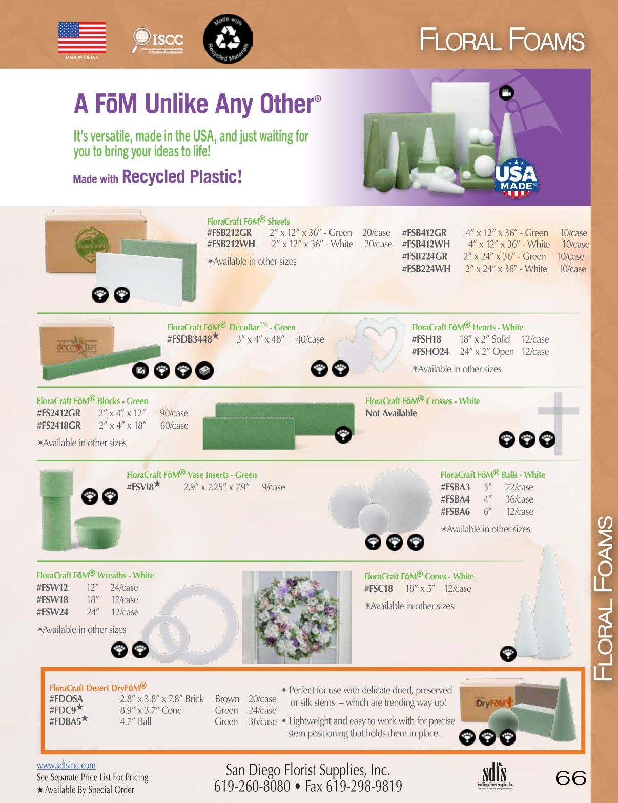 San Diego Florist Supply Catalog Weekly Ad January 1 - December 31, 2026