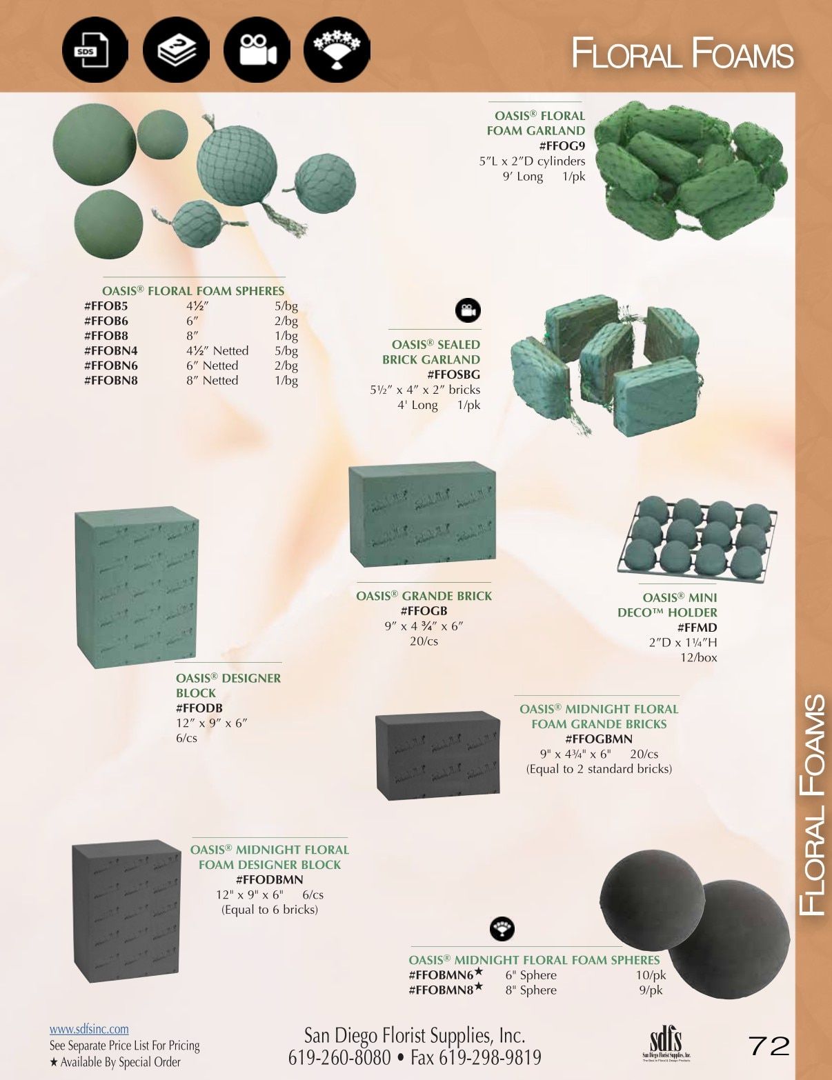 San Diego Florist Supply Catalog Weekly Ad January 1 - December 31, 2026