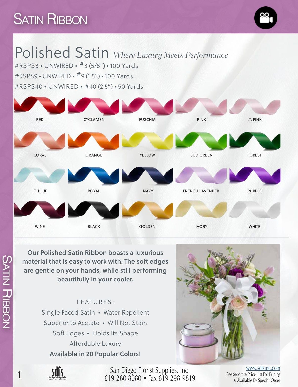 San Diego Florist Supply Catalog Weekly Ad January 1 - December 31, 2026