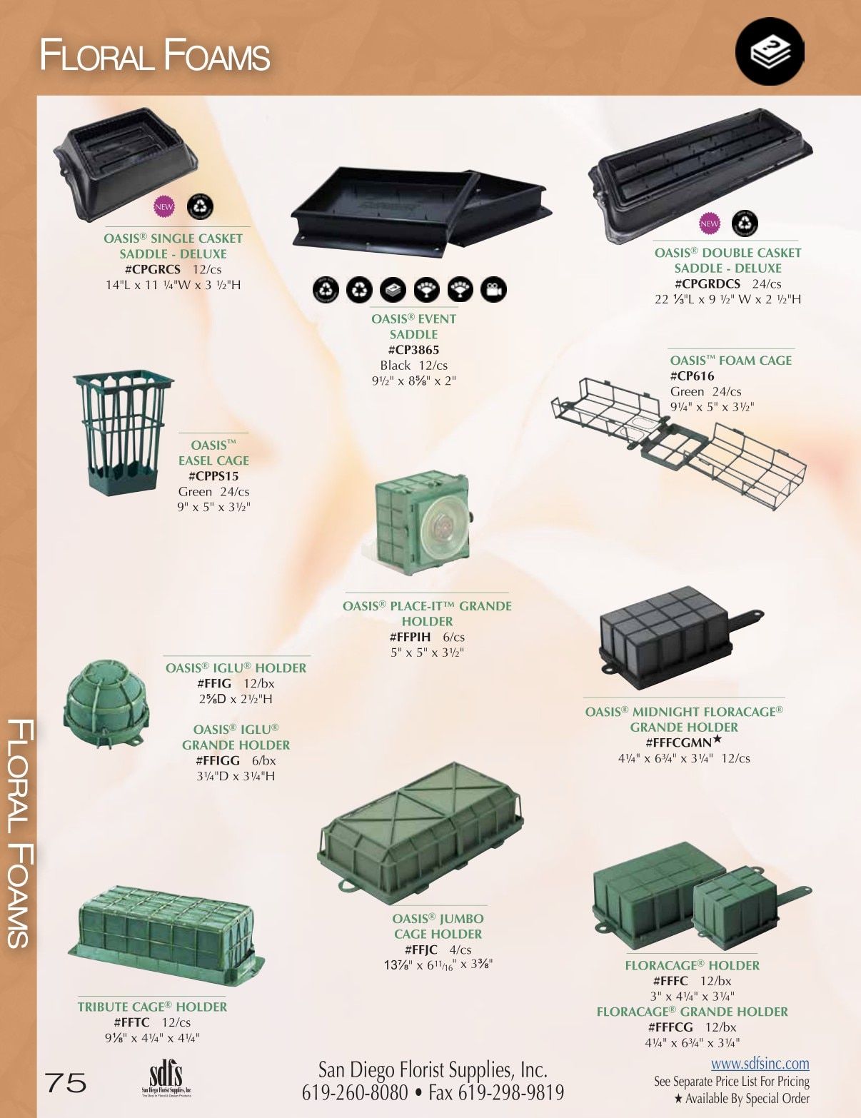 San Diego Florist Supply Catalog Weekly Ad January 1 - December 31, 2026
