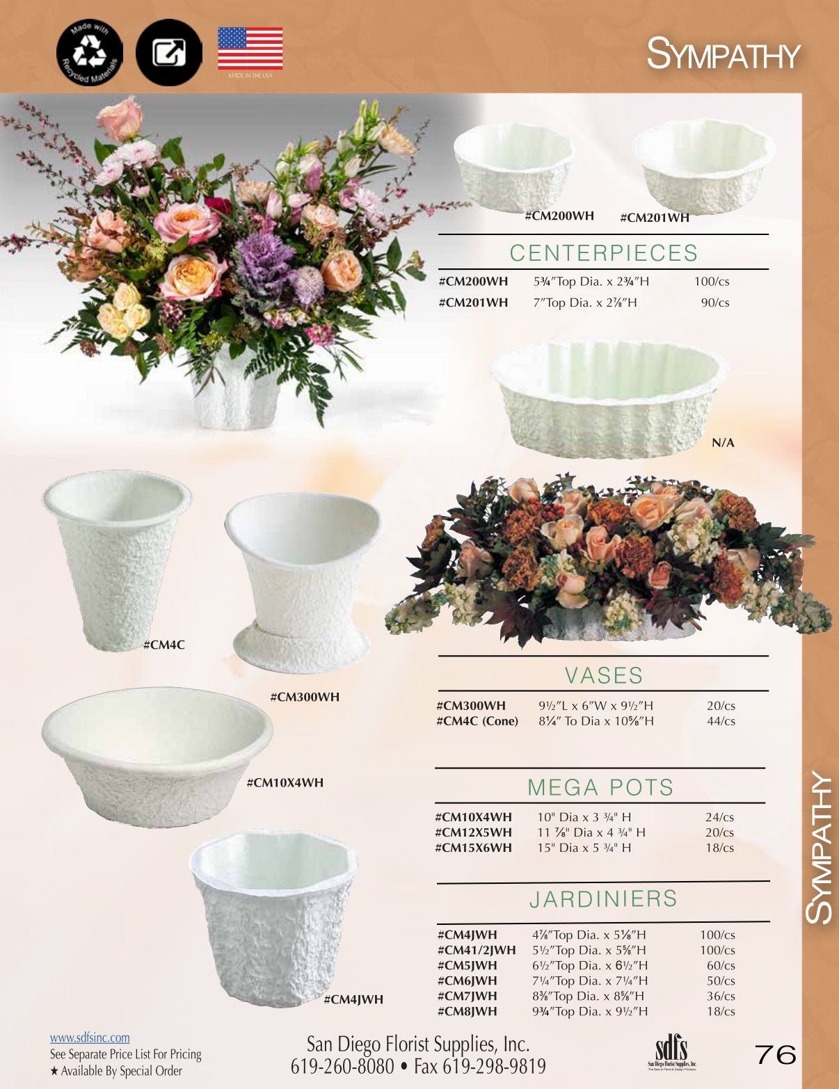 San Diego Florist Supply Catalog Weekly Ad January 1 - December 31, 2026