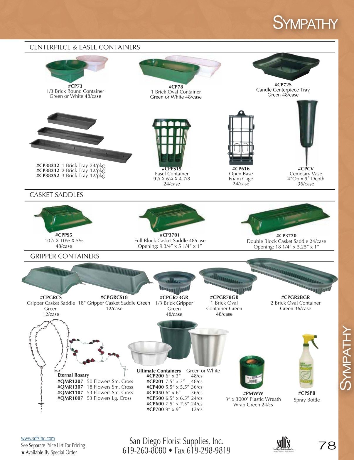 San Diego Florist Supply Catalog Weekly Ad January 1 - December 31, 2026