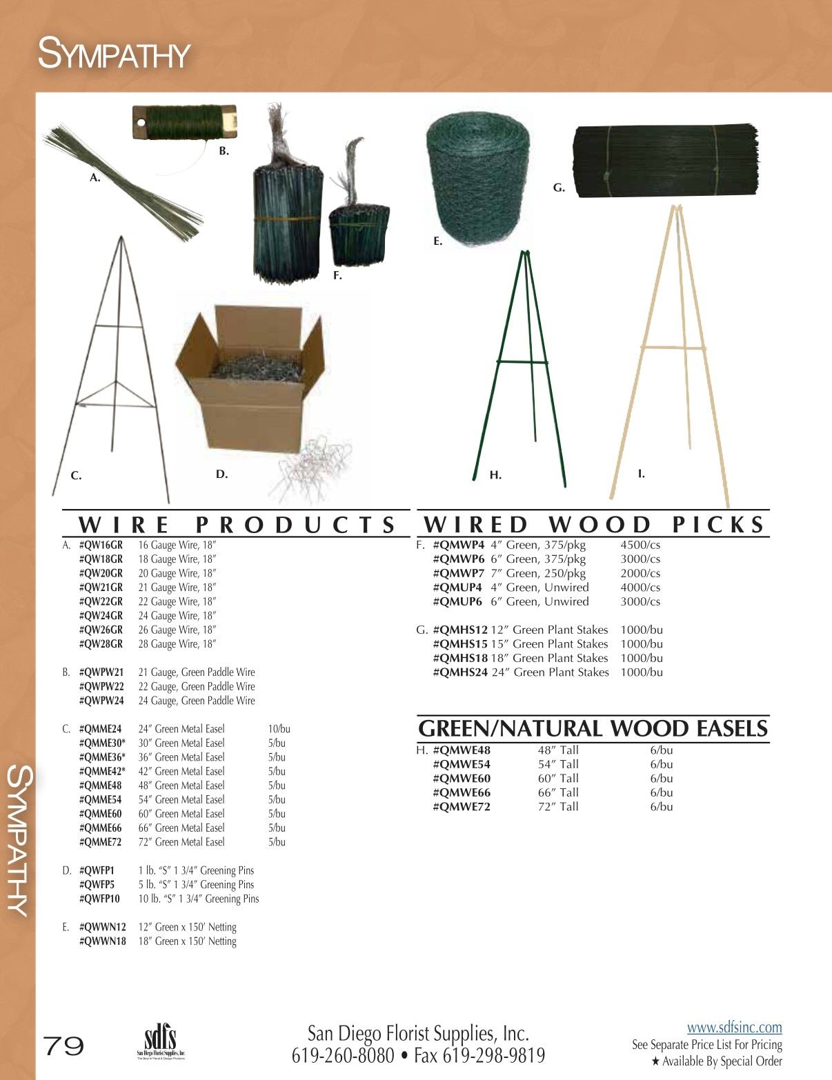 San Diego Florist Supply Catalog Weekly Ad January 1 - December 31, 2026