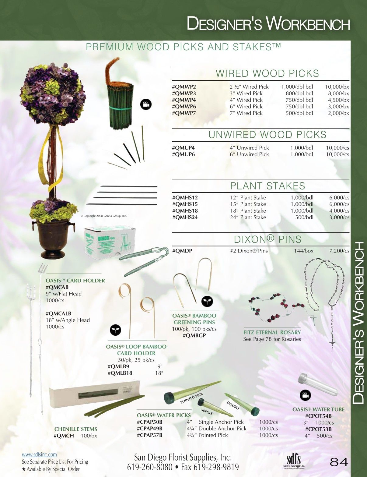 San Diego Florist Supply Catalog Weekly Ad January 1 - December 31, 2026