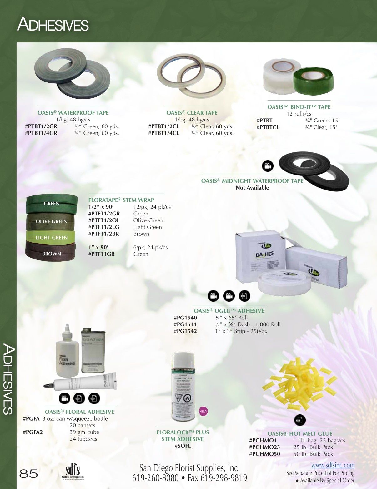San Diego Florist Supply Catalog Weekly Ad January 1 - December 31, 2026