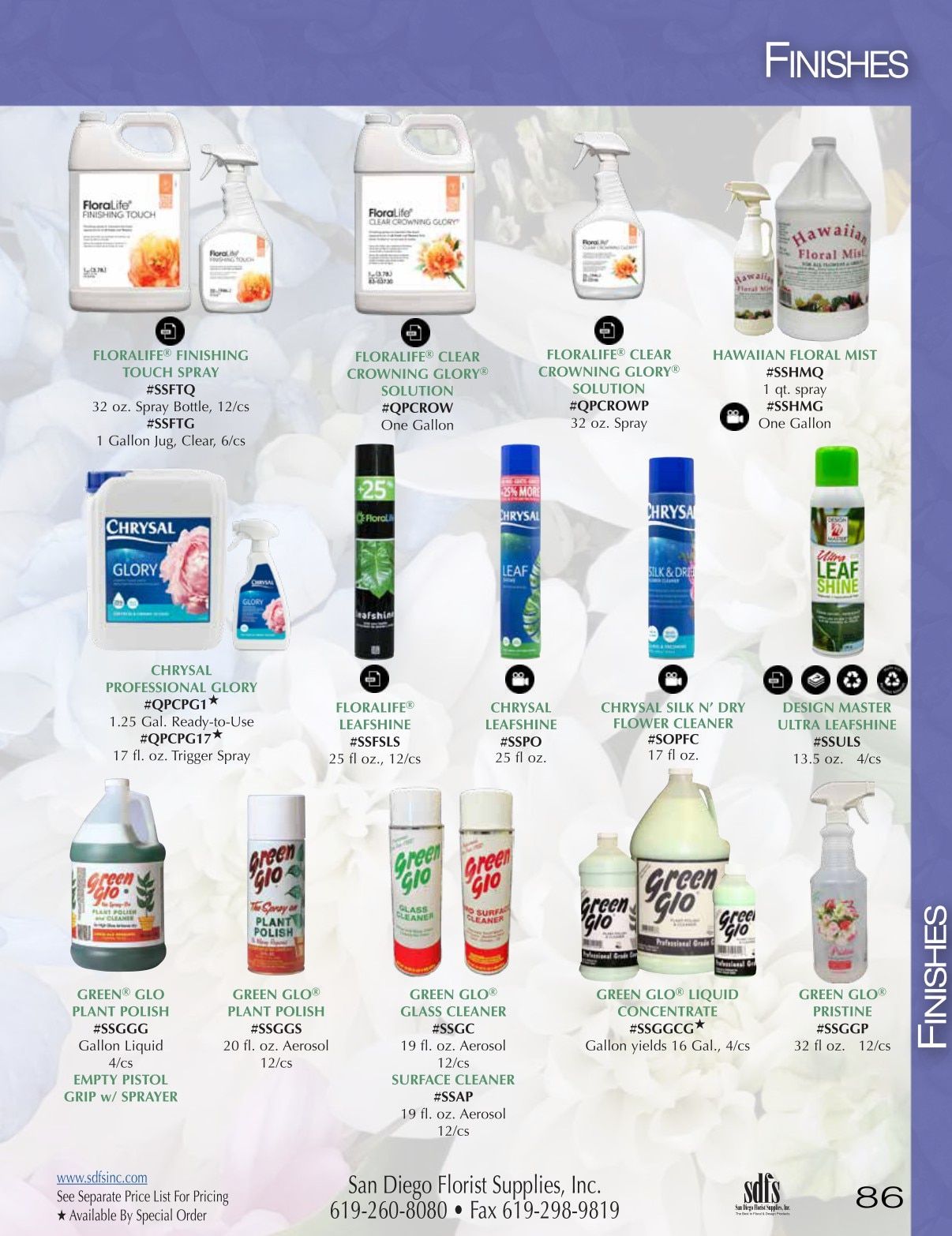 San Diego Florist Supply Catalog Weekly Ad January 1 - December 31, 2026