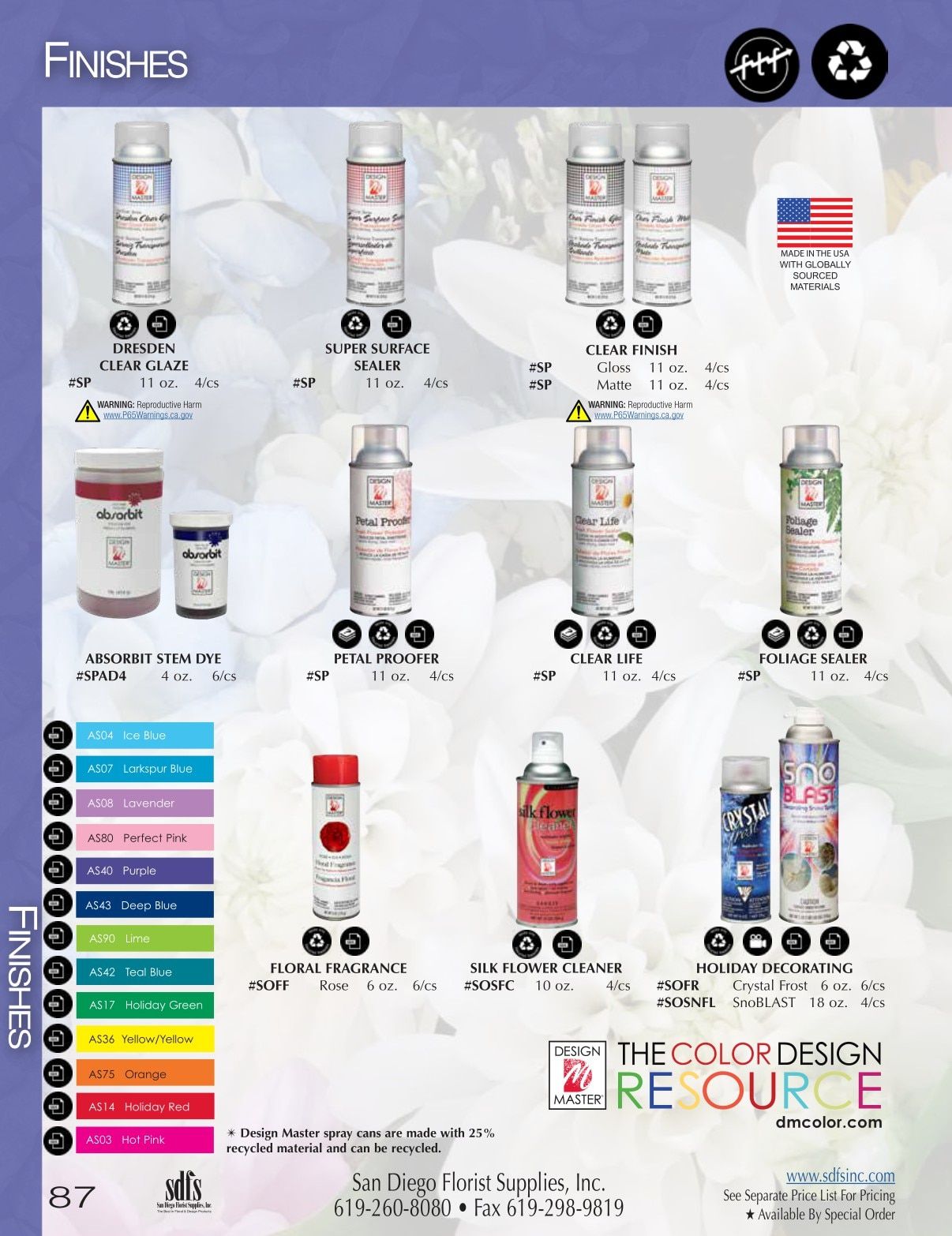 San Diego Florist Supply Catalog Weekly Ad January 1 - December 31, 2026