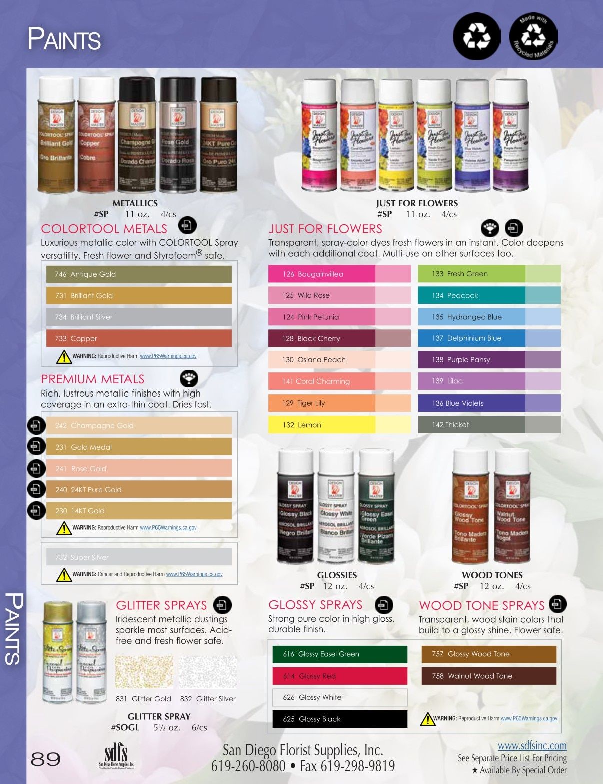 San Diego Florist Supply Catalog Weekly Ad January 1 - December 31, 2026