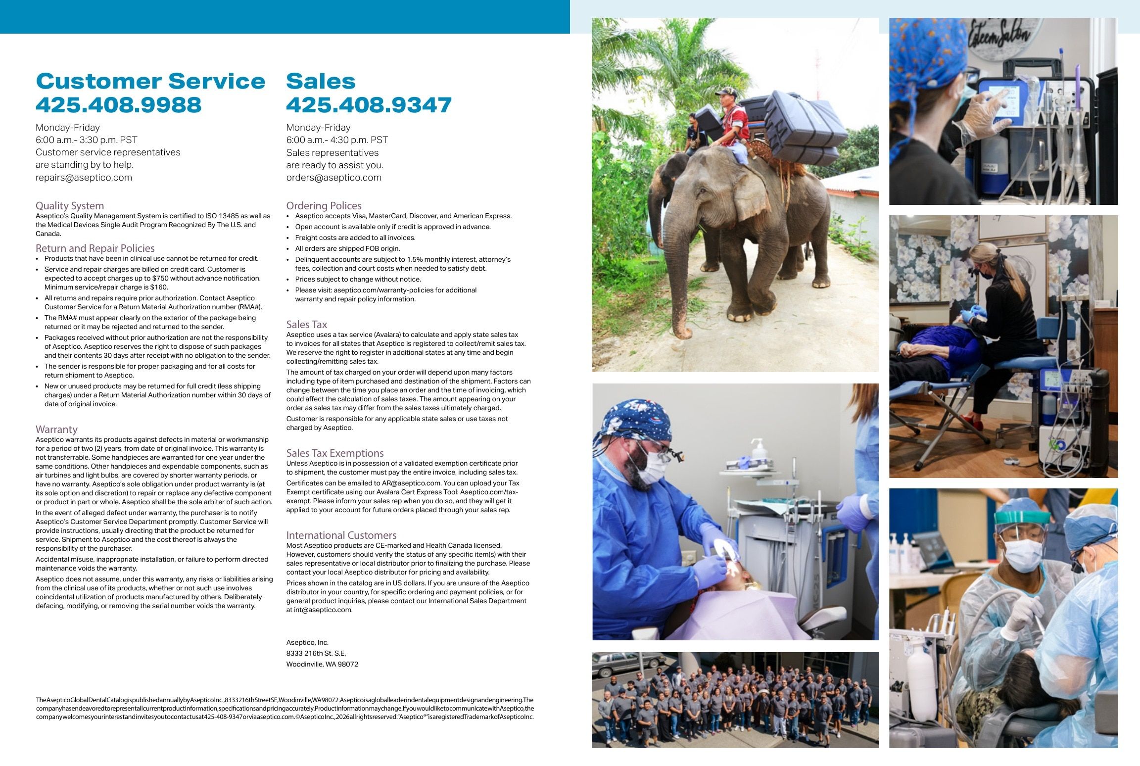Aseptico Dental Catalog Weekly Ad January 1 - December 31, 2026