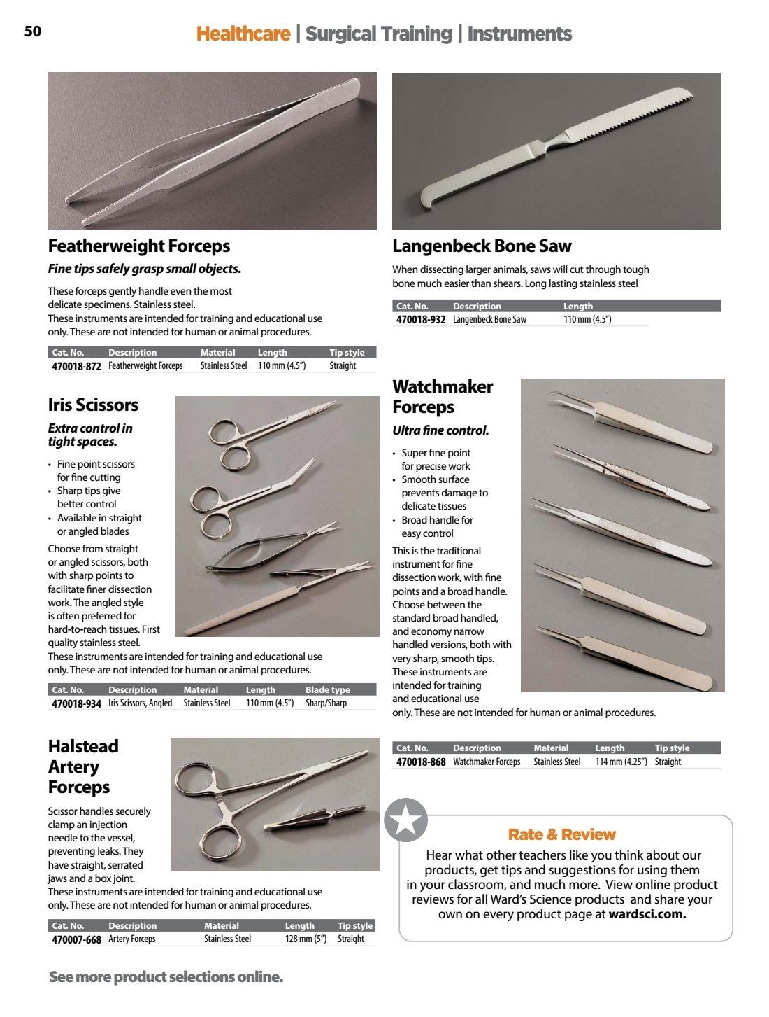 Ward's Science Healthcare & Medical Education Catalog Weekly Ad January 1 - December 31, 2026