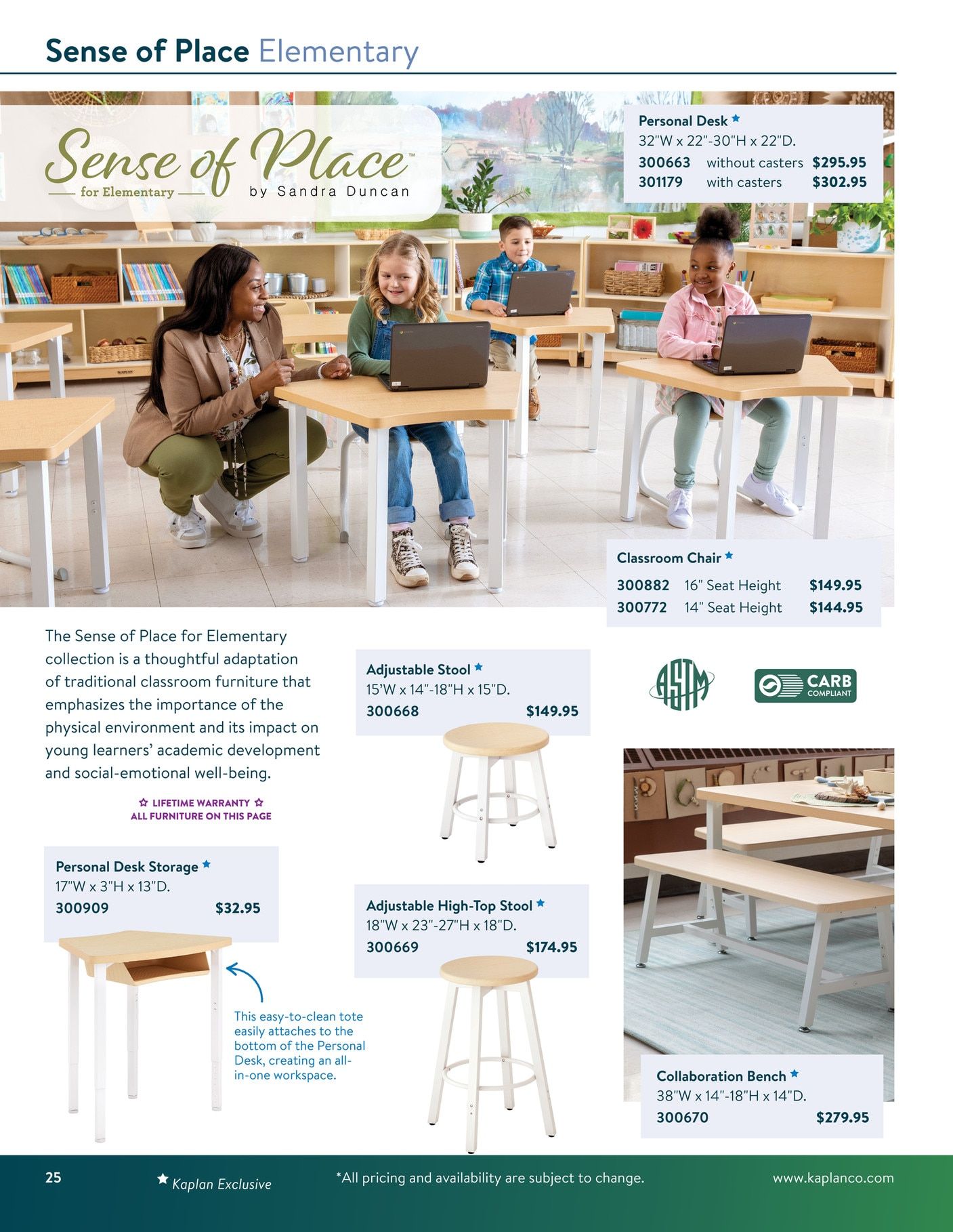 Kaplan Early Learning Company Furniture Mini Catalog Weekly Ad January 1 - December 31, 2026