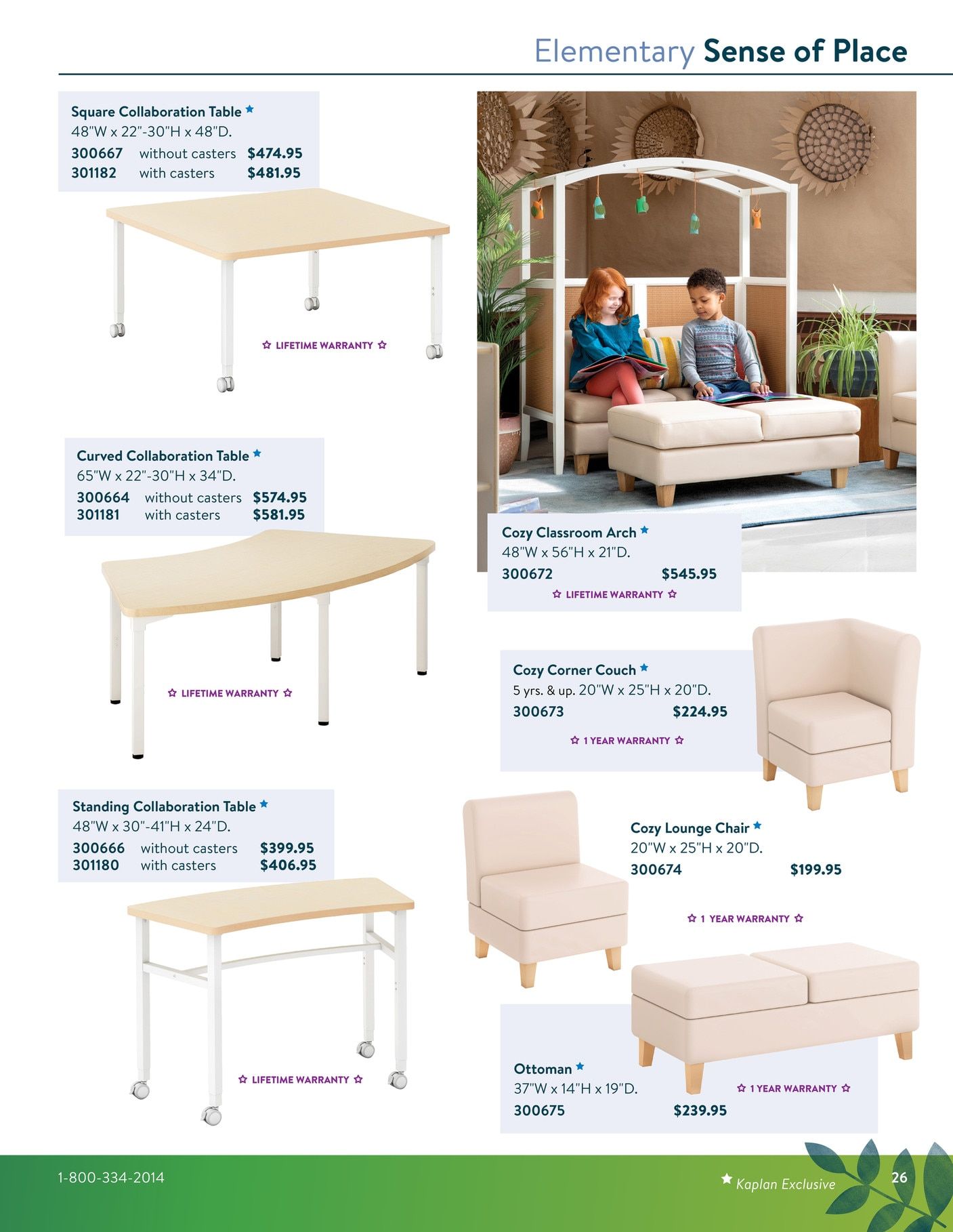 Kaplan Early Learning Company Furniture Mini Catalog Weekly Ad January 1 - December 31, 2026