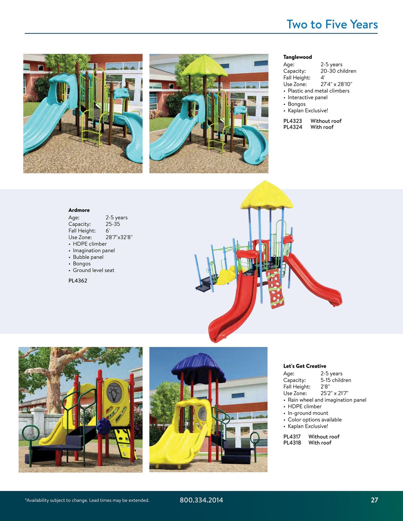 Kaplan Early Learning Company Playground Catalog Weekly Ad January 1 - December 31, 2026