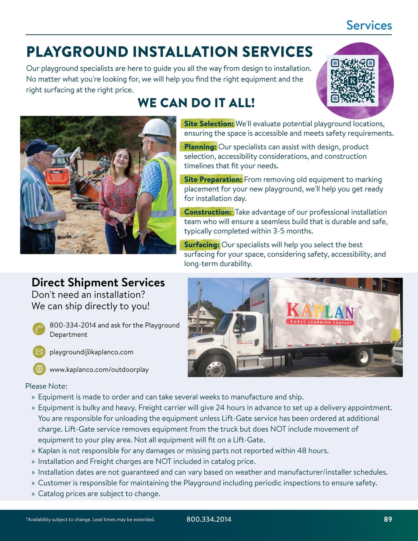 Kaplan Early Learning Company Playground Catalog Weekly Ad January 1 - December 31, 2026