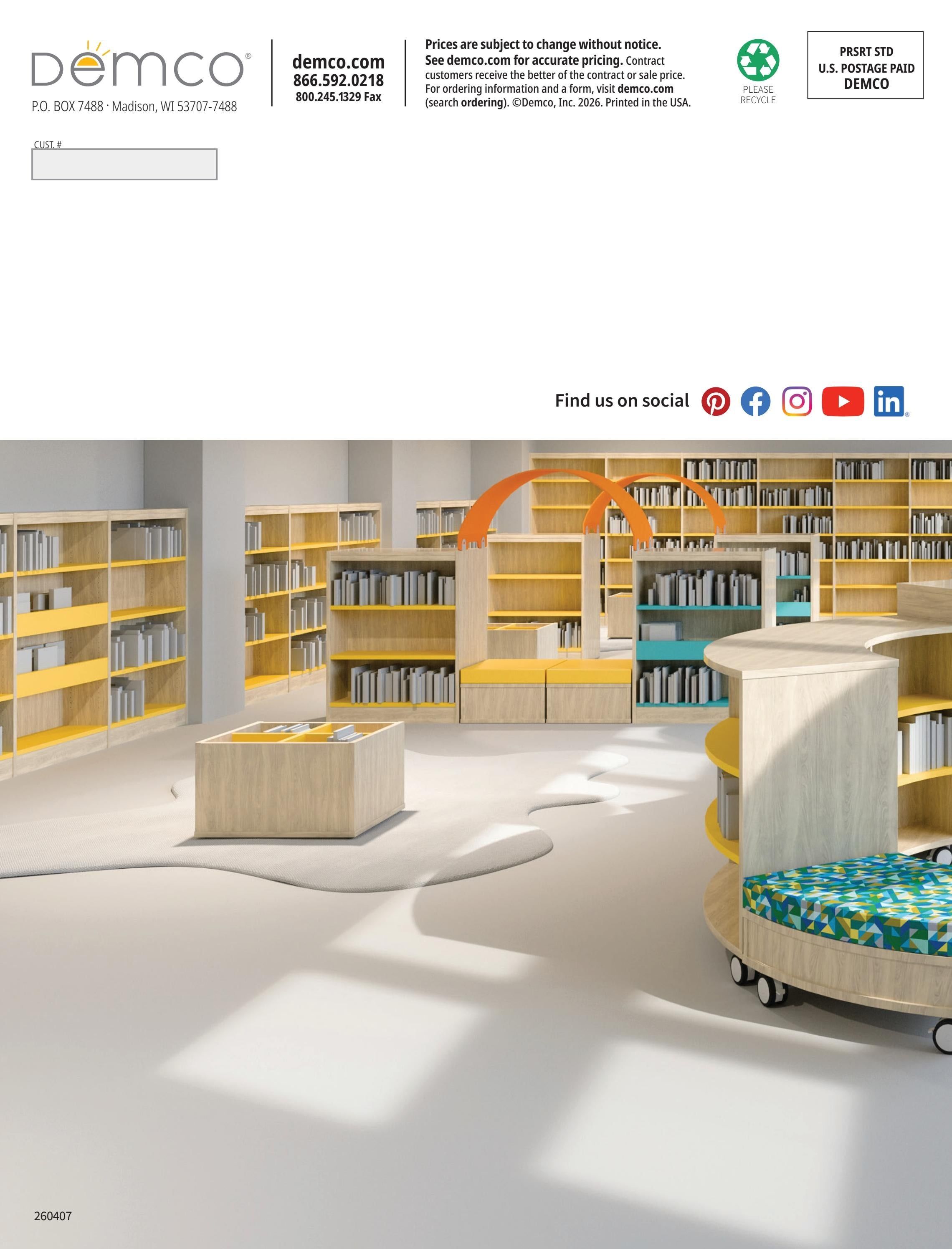 Demco Library Favorites Weekly Ad January 1 - December 31, 2026