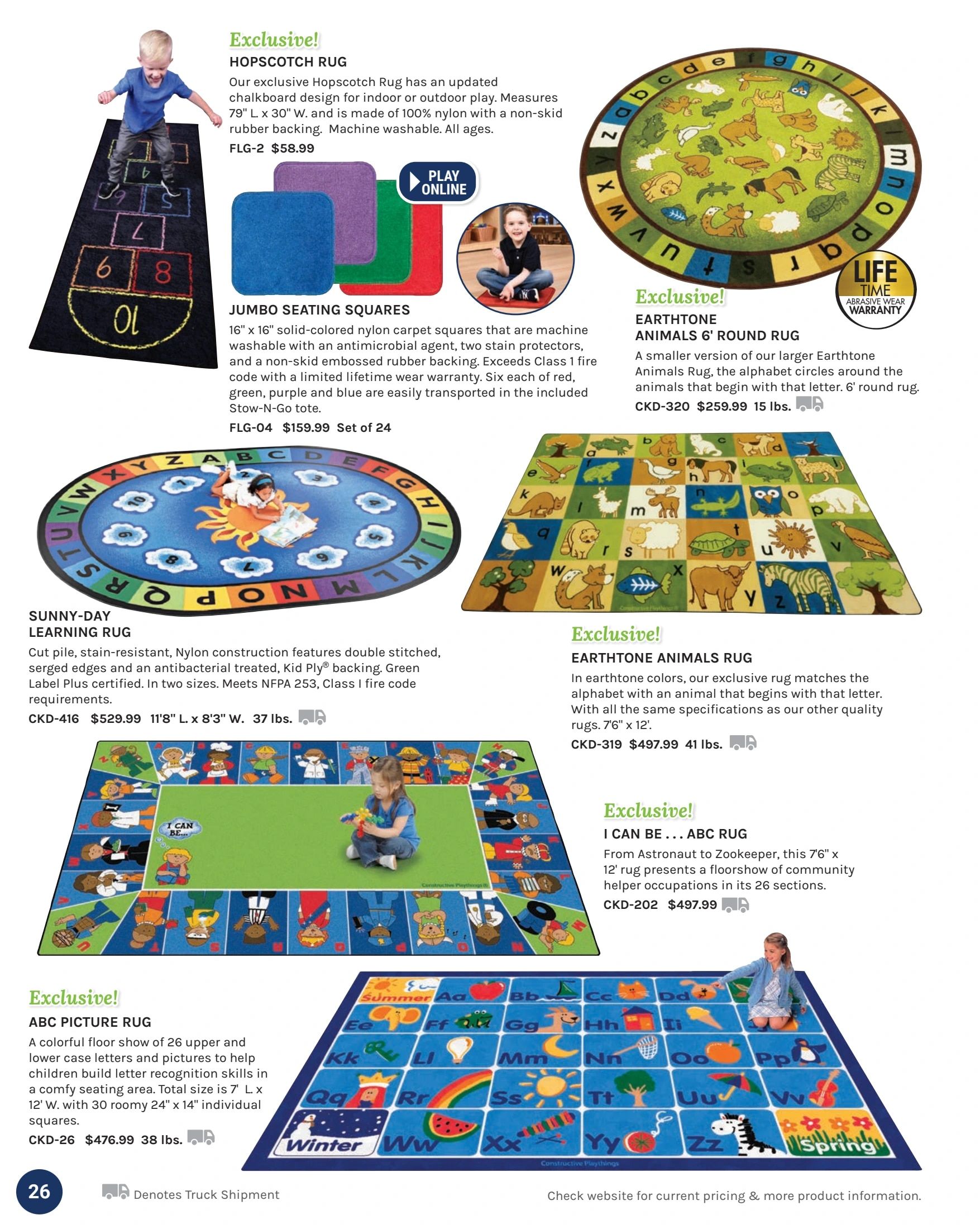 Constructive Playthings Quick Reference Guide Weekly Ad January 1 - December 31, 2026