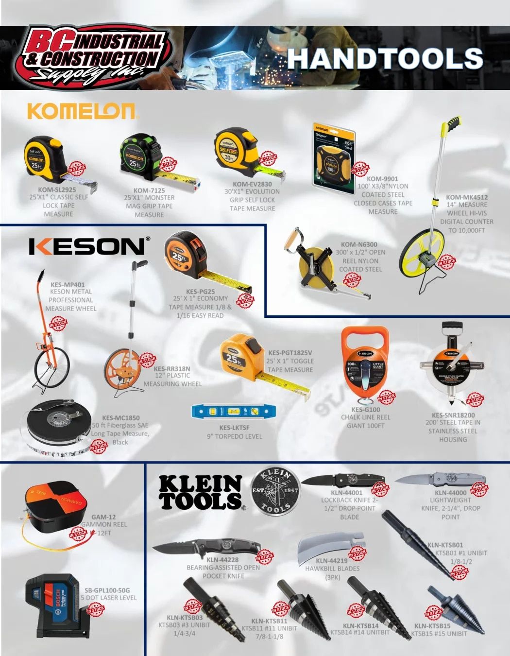 BC Industrial Supply Annual Catalog Weekly Ad January 1 - December 31, 2026