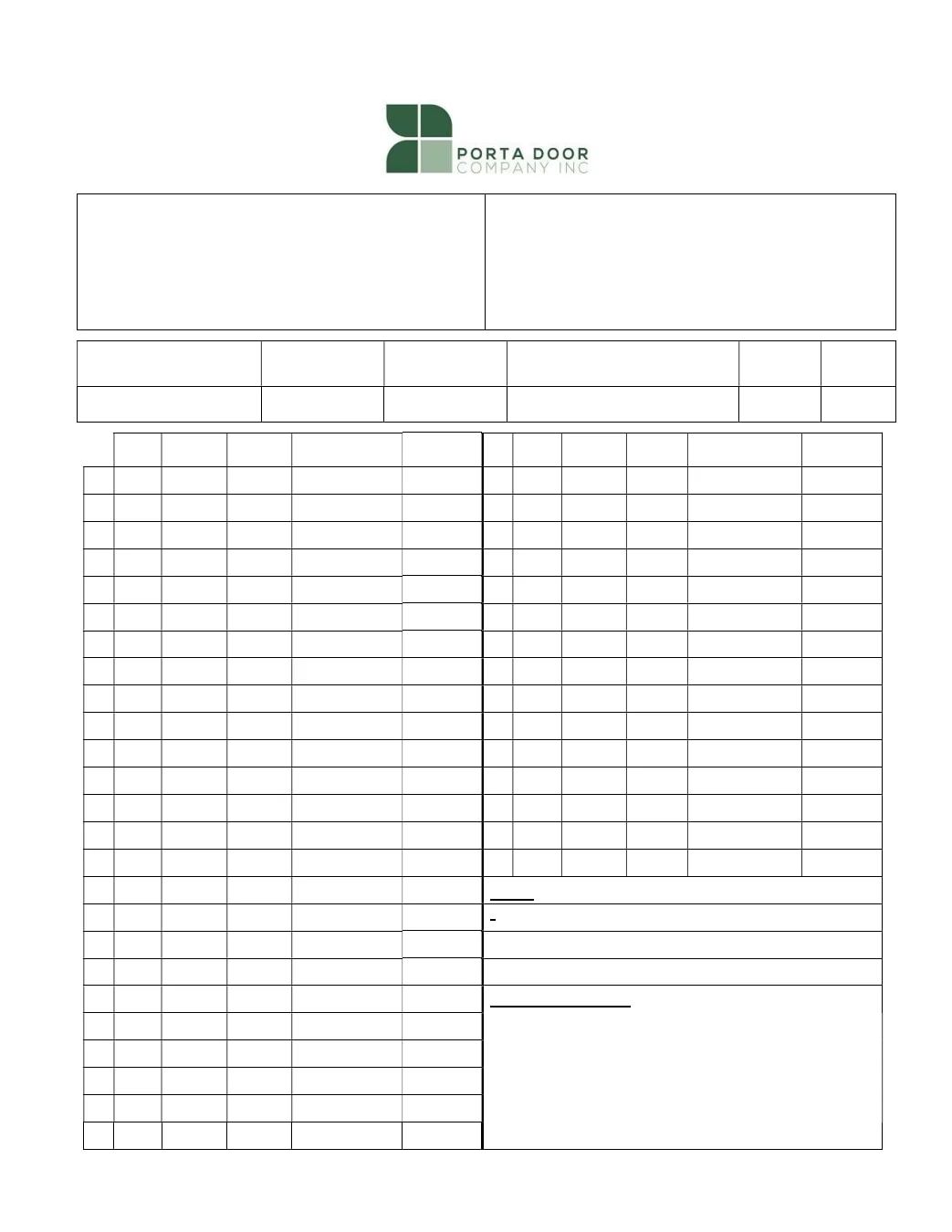 Porta Door Annual Catalog Weekly Ad January 1 - December 31, 2026
