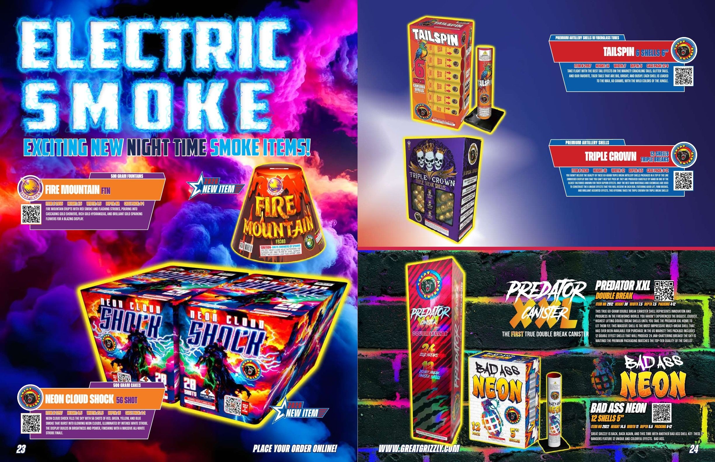 Great Grizzly Fireworks Featured Items Catalog Weekly Ad January 1 - December 31, 2026
