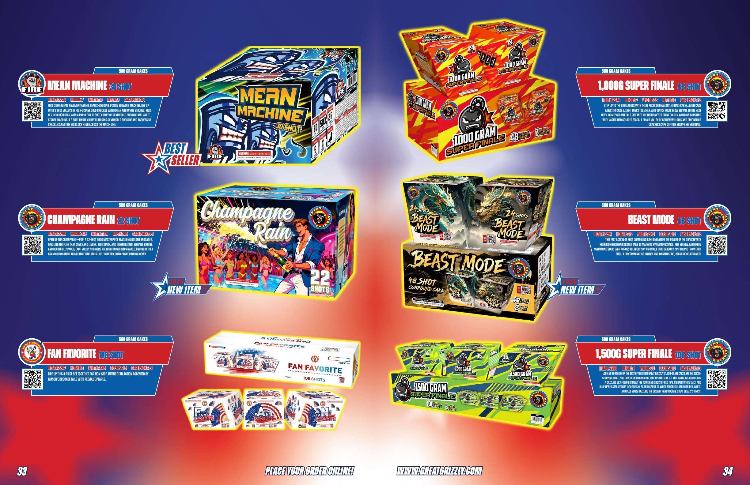 Great Grizzly Fireworks Featured Items Catalog Weekly Ad January 1 - December 31, 2026