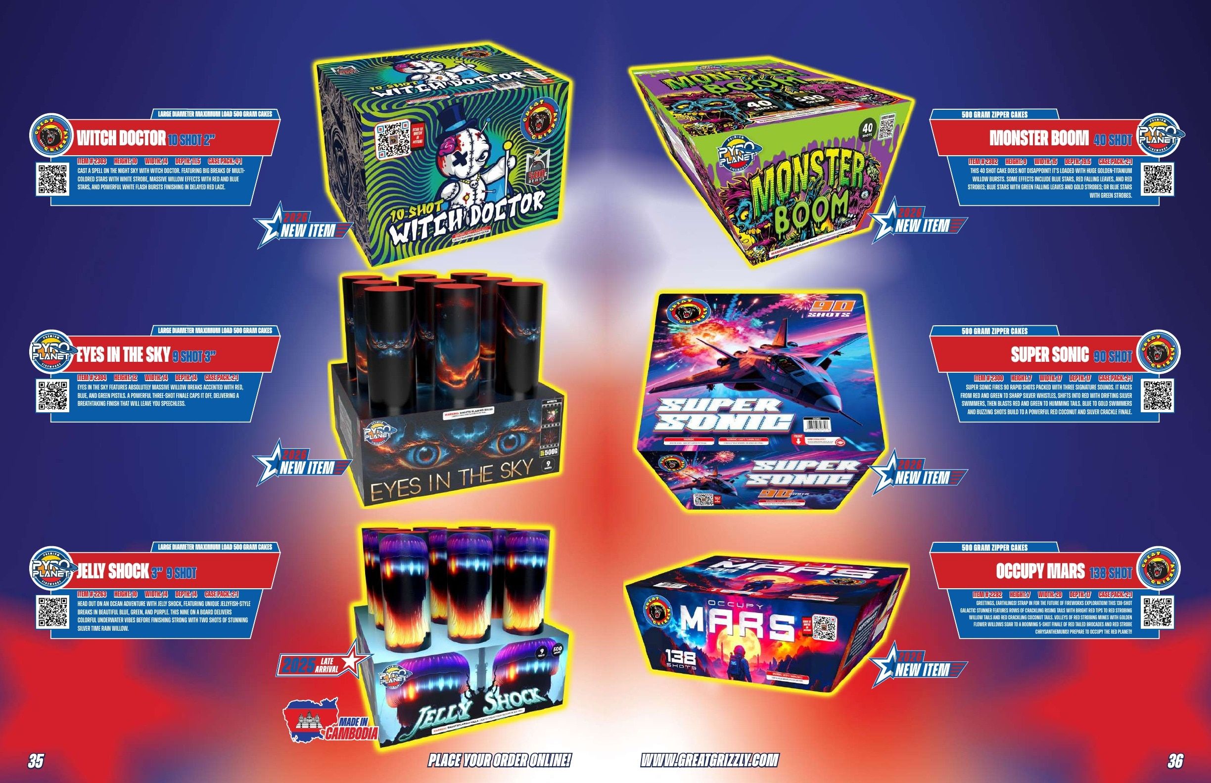 Great Grizzly Fireworks Featured Items Catalog Weekly Ad January 1 - December 31, 2026