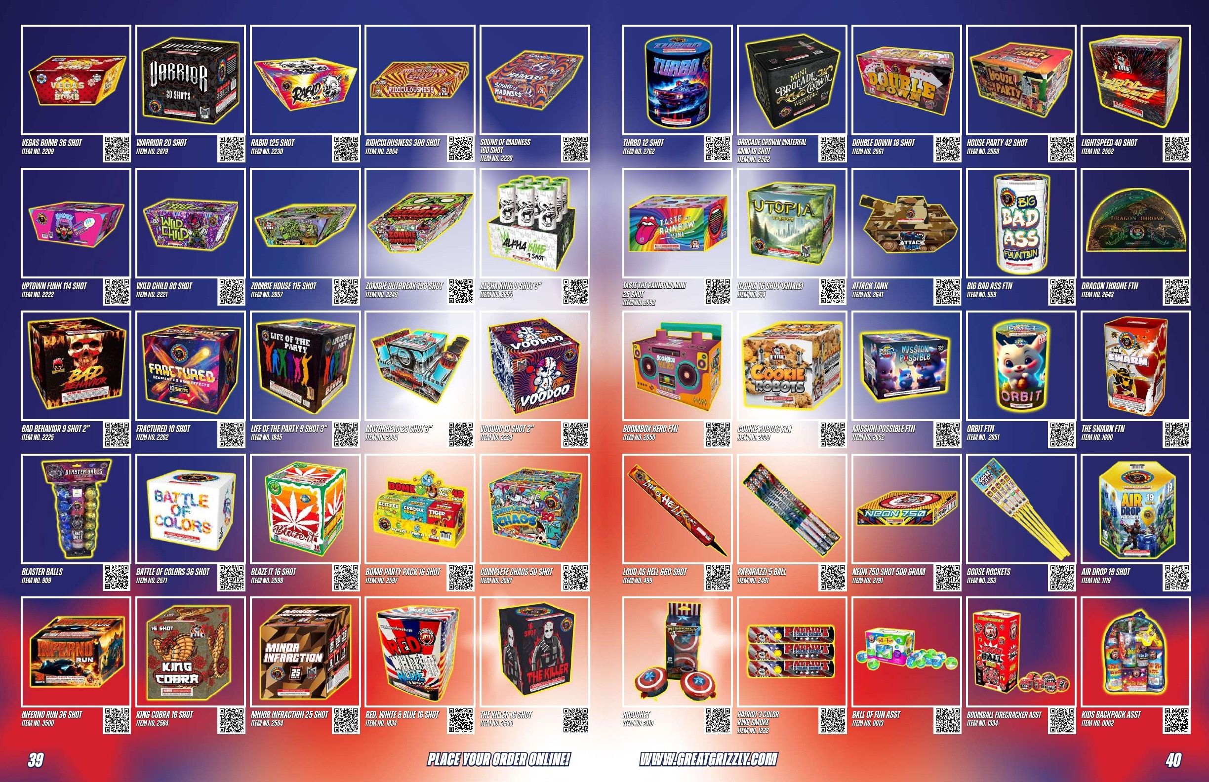Great Grizzly Fireworks Featured Items Catalog Weekly Ad January 1 - December 31, 2026