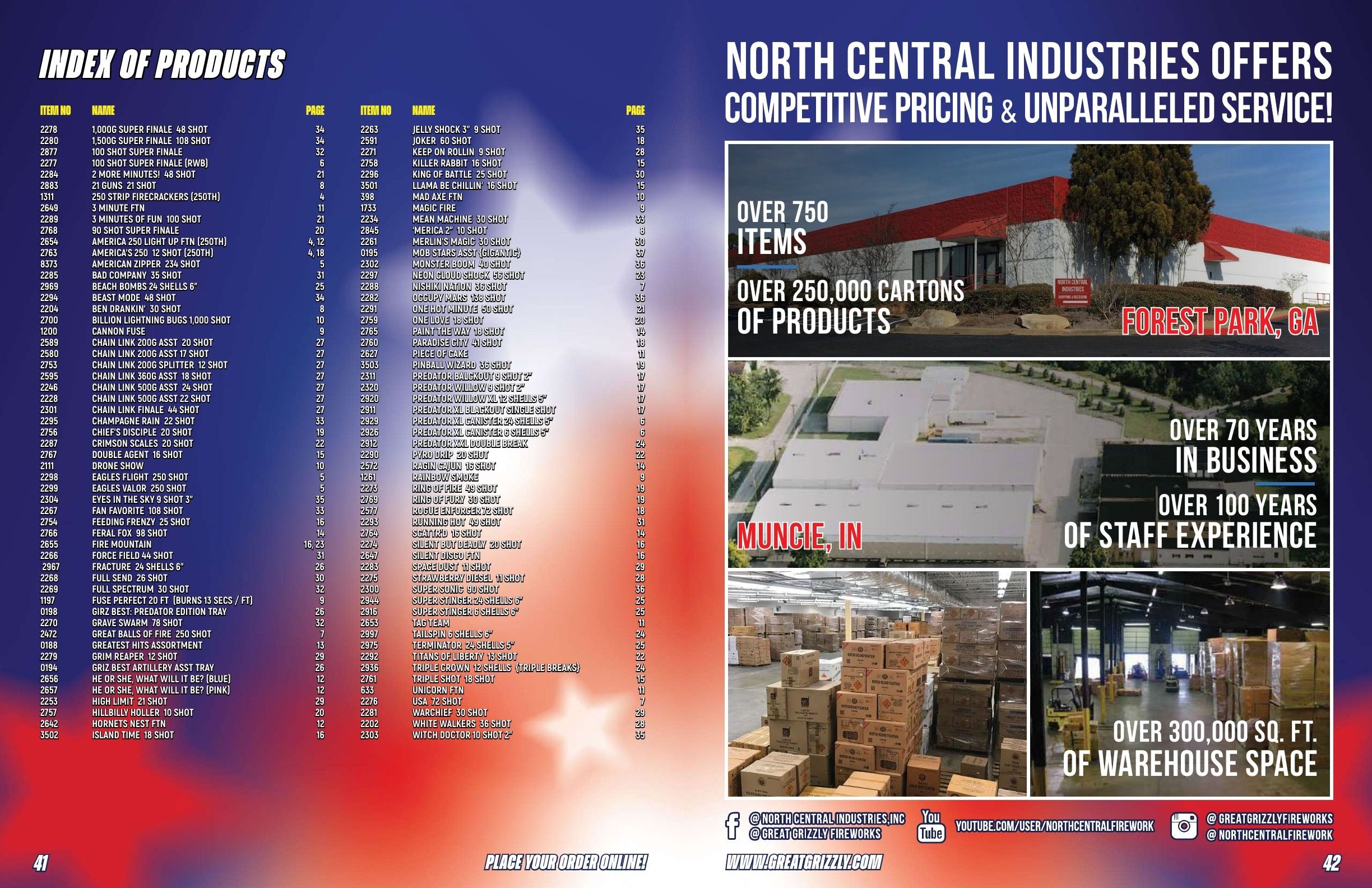 Great Grizzly Fireworks Featured Items Catalog Weekly Ad January 1 - December 31, 2026