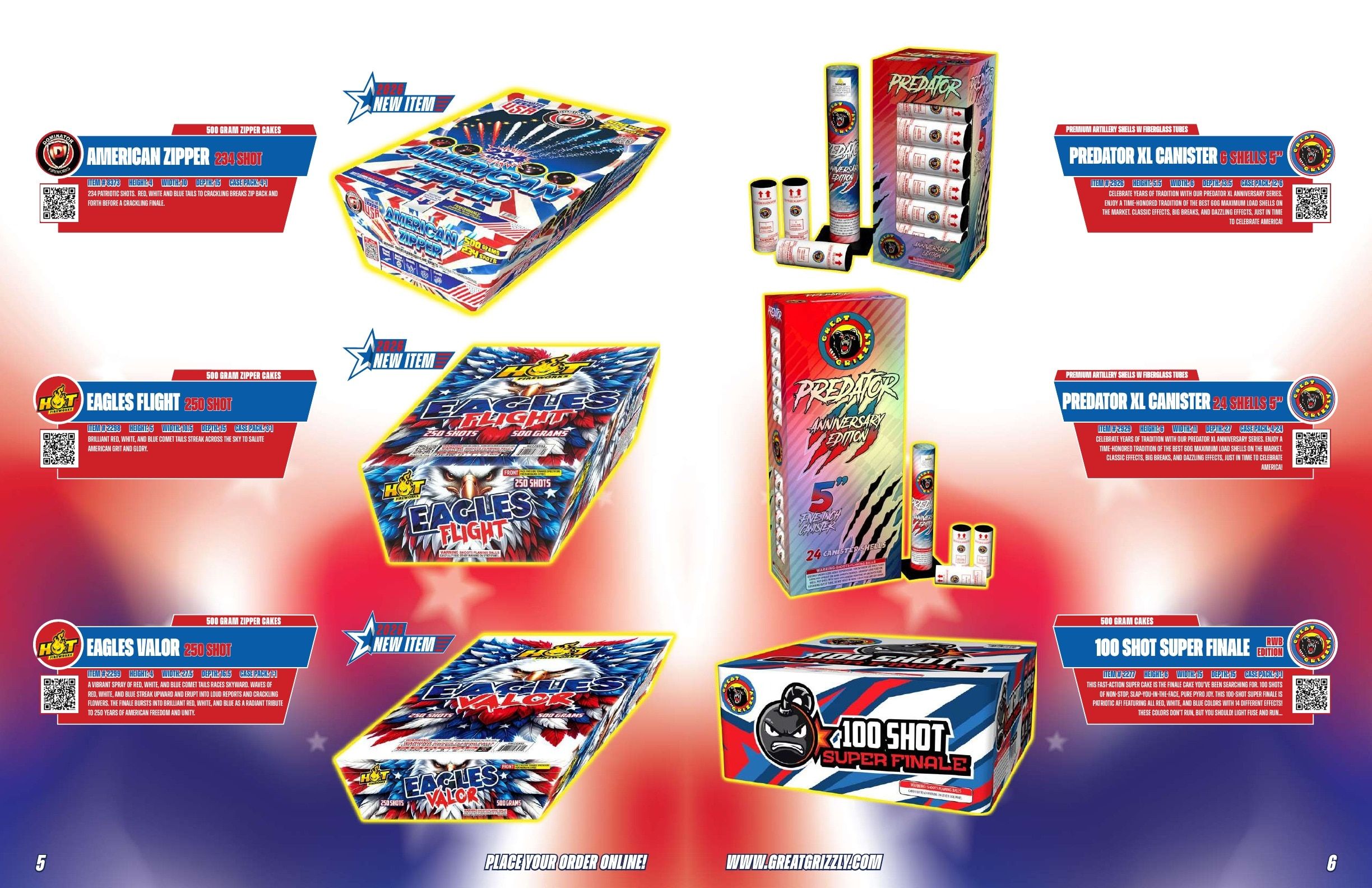 Great Grizzly Fireworks Featured Items Catalog Weekly Ad January 1 - December 31, 2026