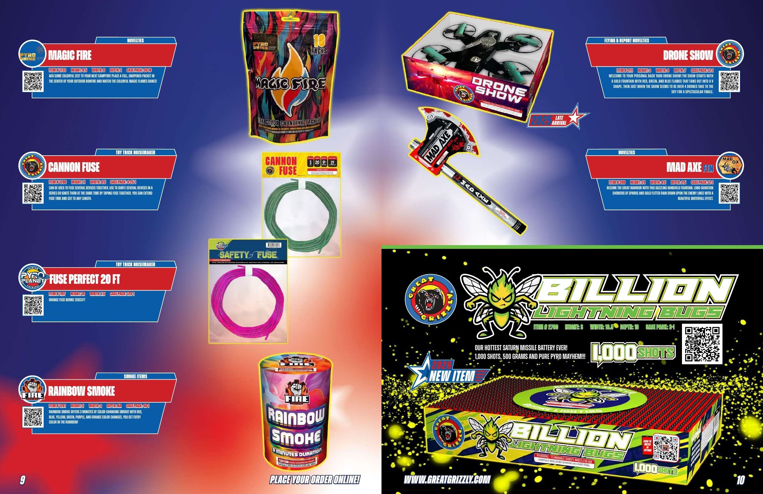 Great Grizzly Fireworks Featured Items Catalog Weekly Ad January 1 - December 31, 2026