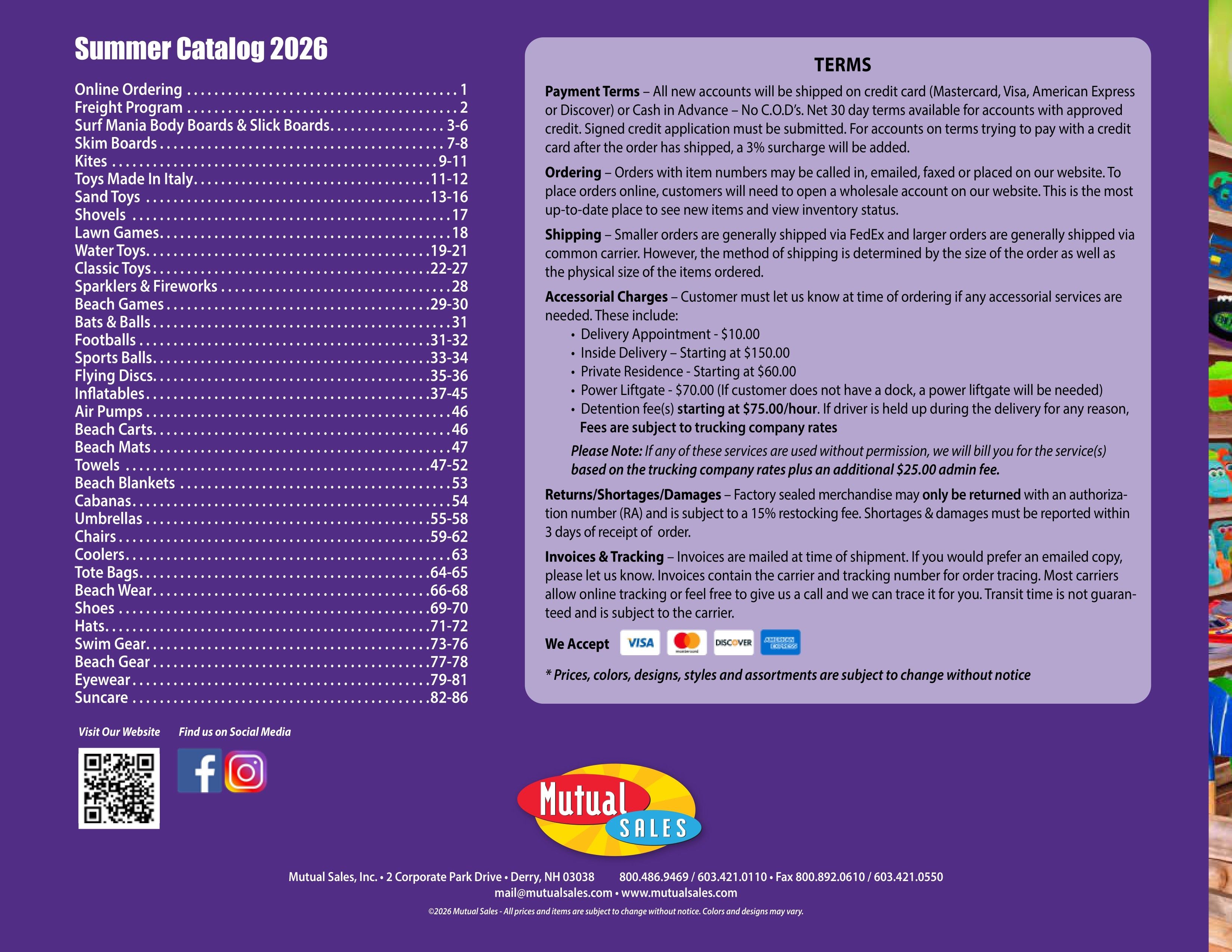 Mutual Sales Summer Catalog Weekly Ad May 1 - September 30, 2026
