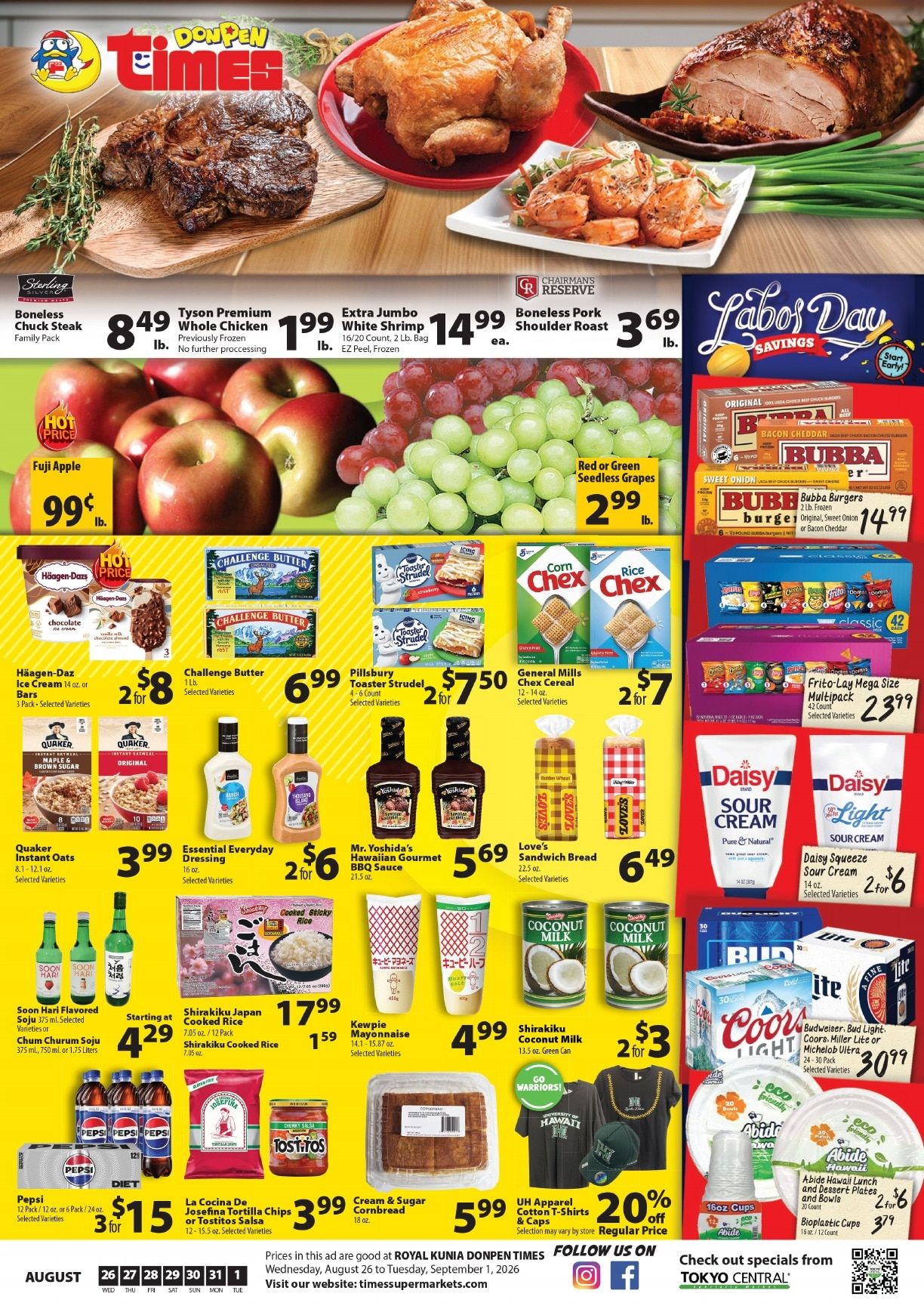 DonPen Times Kunia Weekly Ad August 26 - September 1, 2026