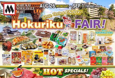 Marukai Hawaii Weekly Ad August 26 - September 1, 2026