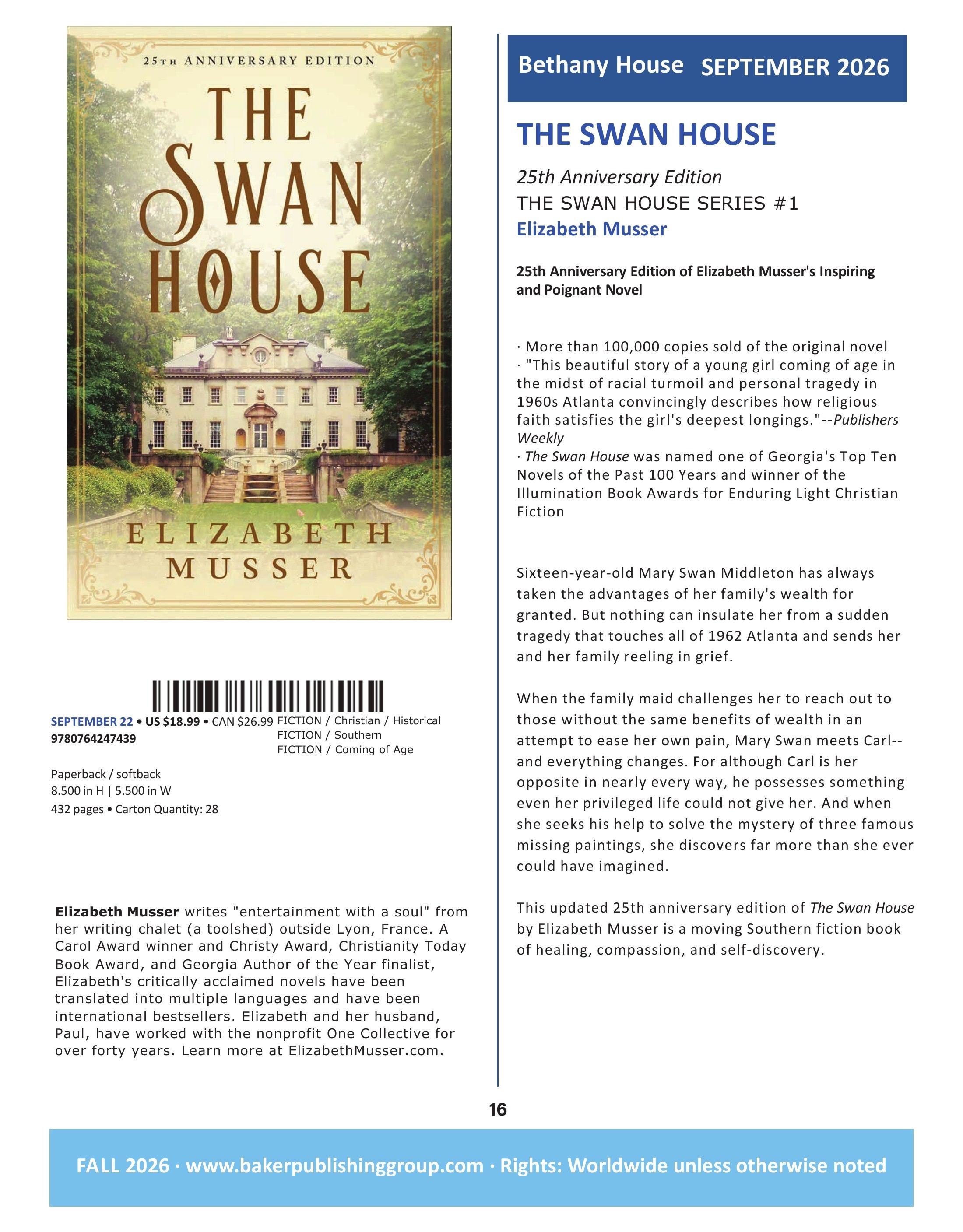 Baker Publishing Group Fall Fiction Catalog Weekly Ad August 1 - December 31, 2026