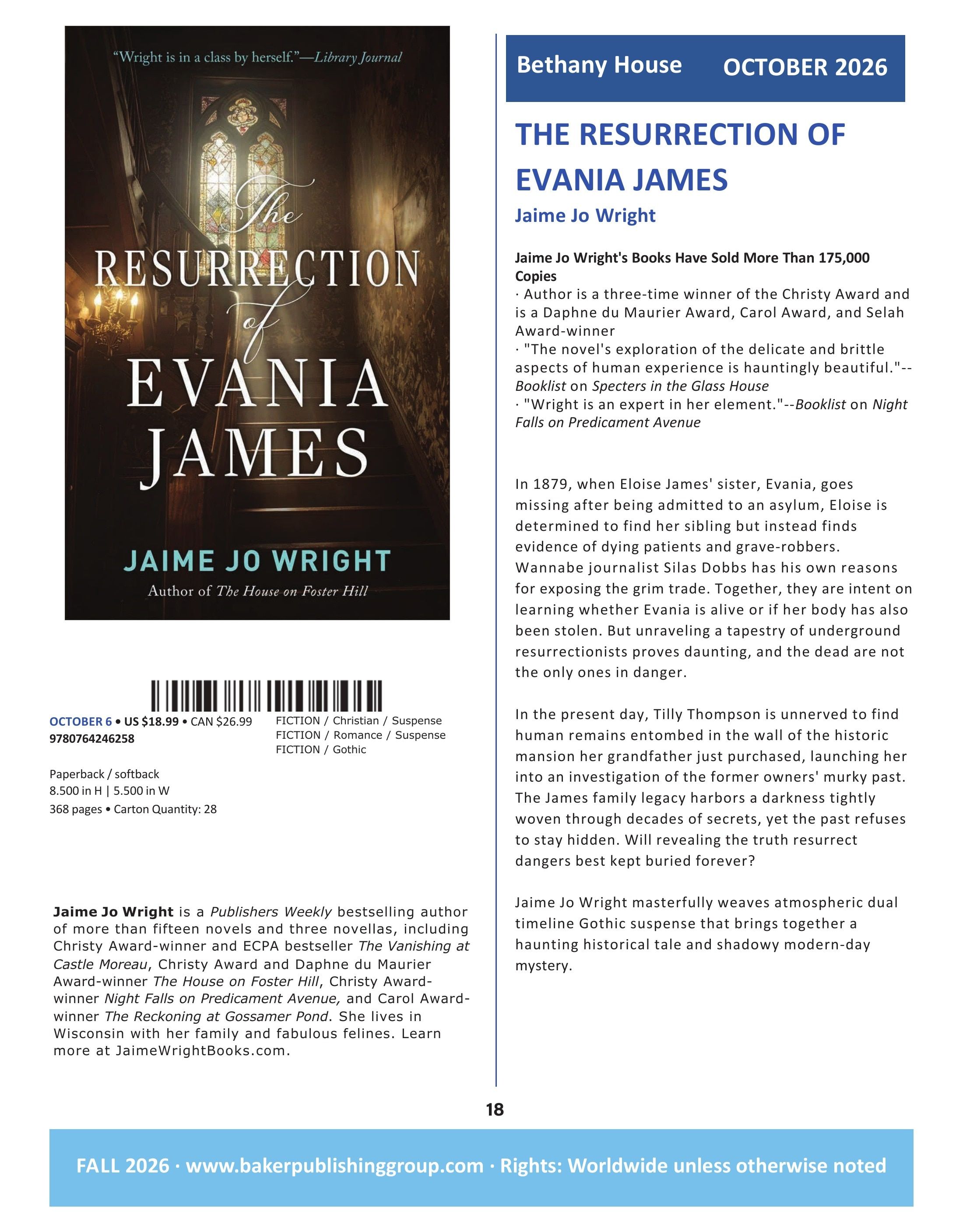 Baker Publishing Group Fall Fiction Catalog Weekly Ad August 1 - December 31, 2026