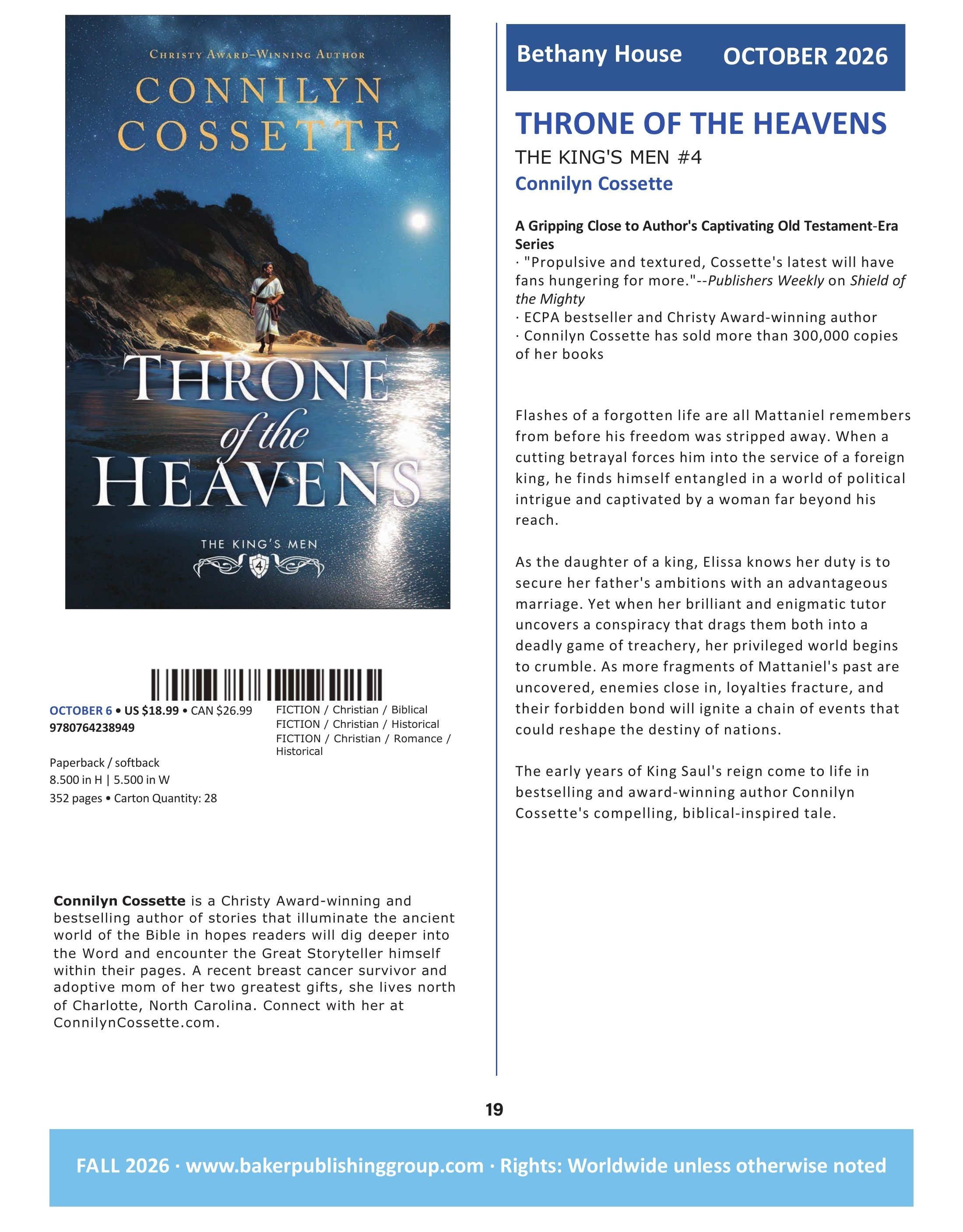 Baker Publishing Group Fall Fiction Catalog Weekly Ad August 1 - December 31, 2026
