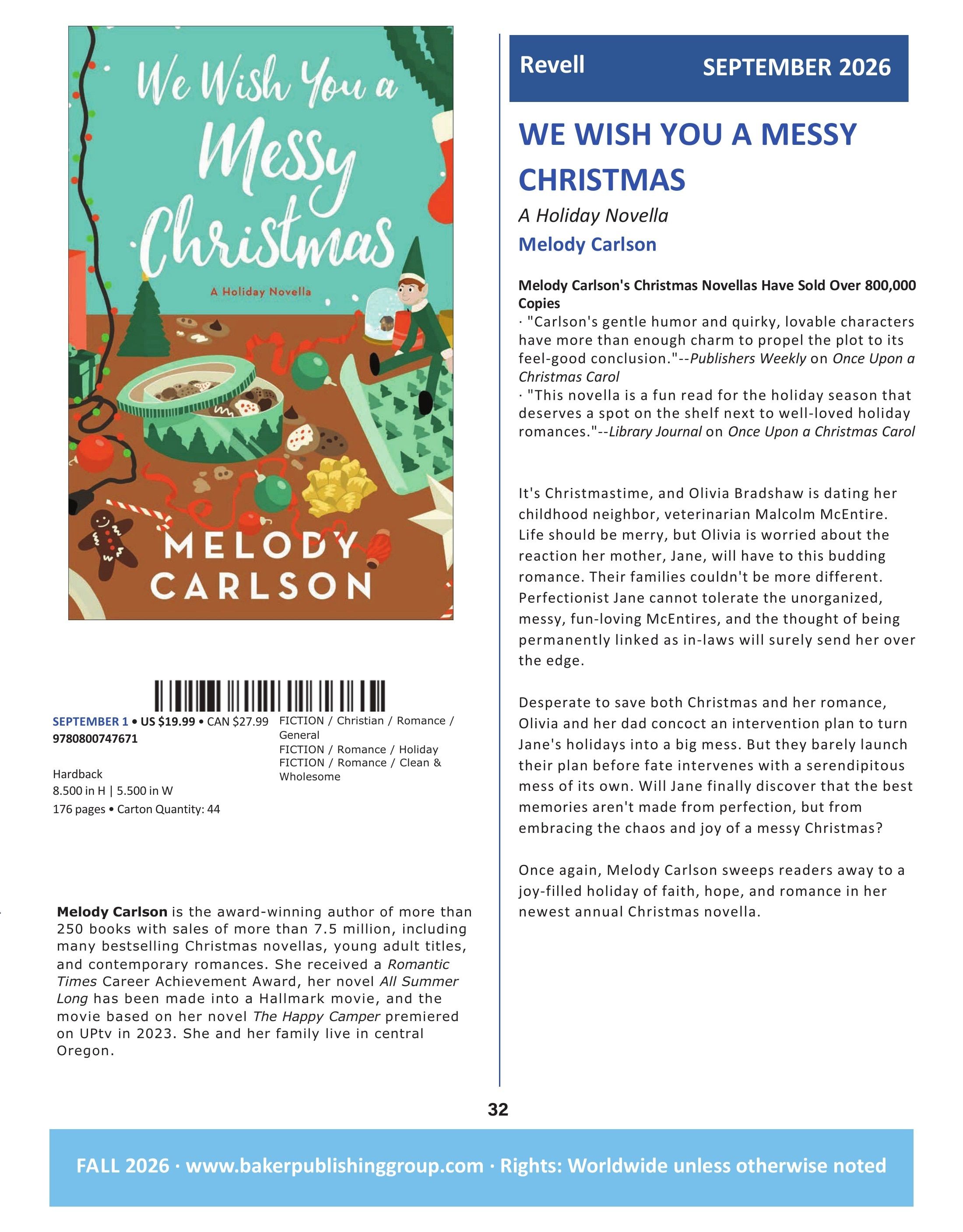 Baker Publishing Group Fall Fiction Catalog Weekly Ad August 1 - December 31, 2026