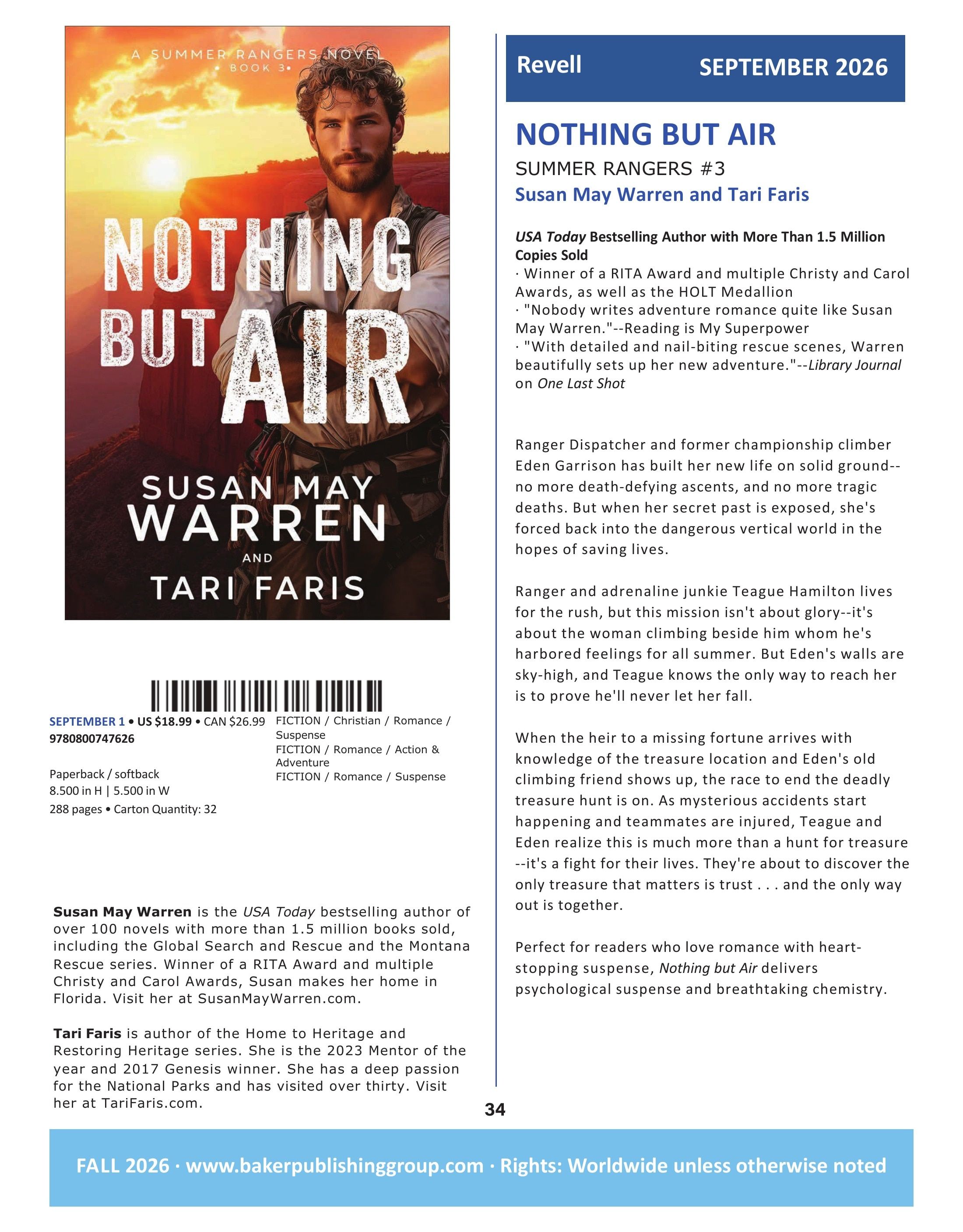 Baker Publishing Group Fall Fiction Catalog Weekly Ad August 1 - December 31, 2026