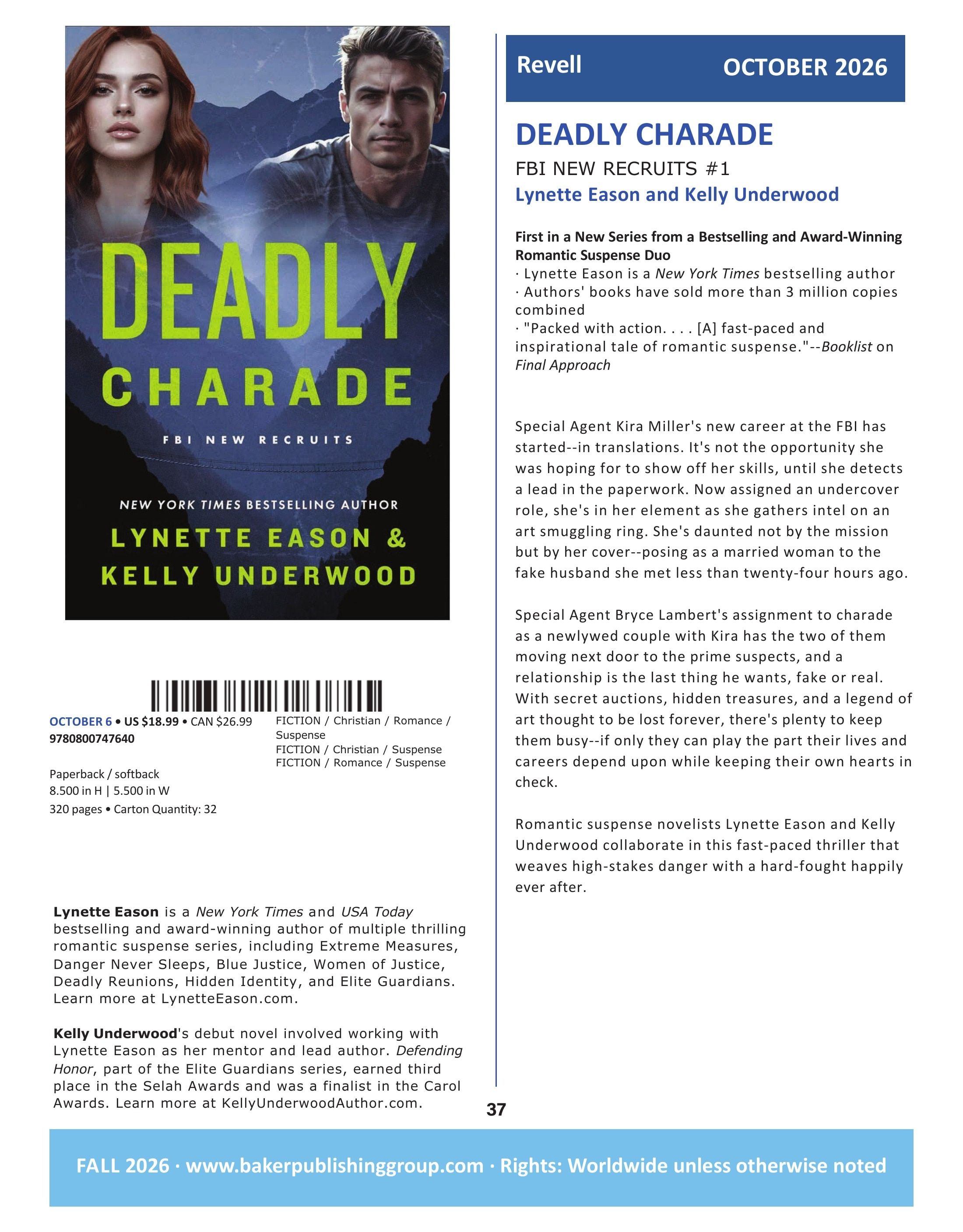 Baker Publishing Group Fall Fiction Catalog Weekly Ad August 1 - December 31, 2026
