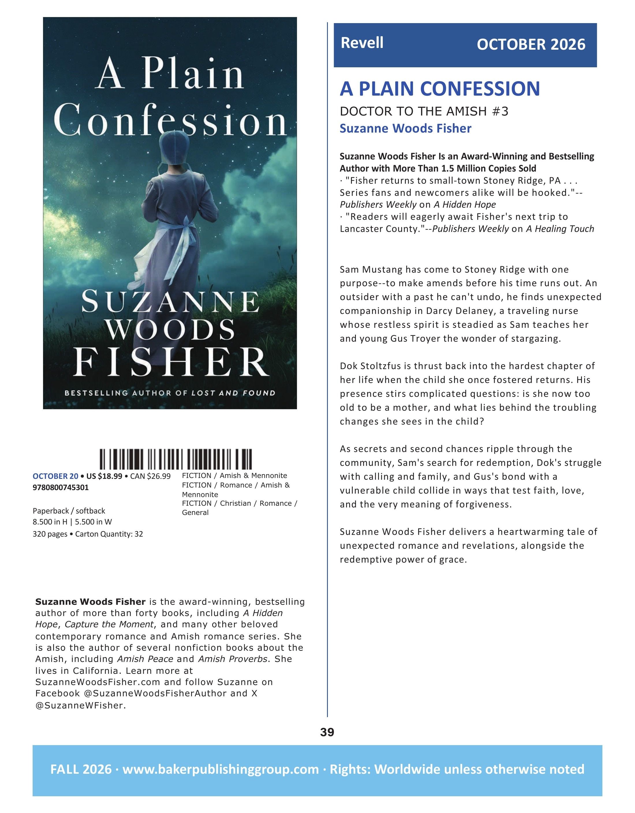 Baker Publishing Group Fall Fiction Catalog Weekly Ad August 1 - December 31, 2026