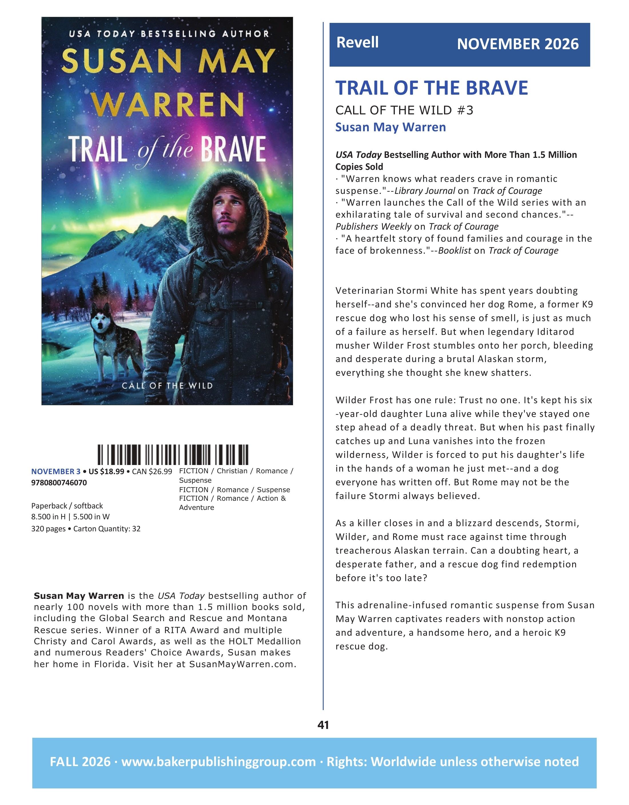 Baker Publishing Group Fall Fiction Catalog Weekly Ad August 1 - December 31, 2026