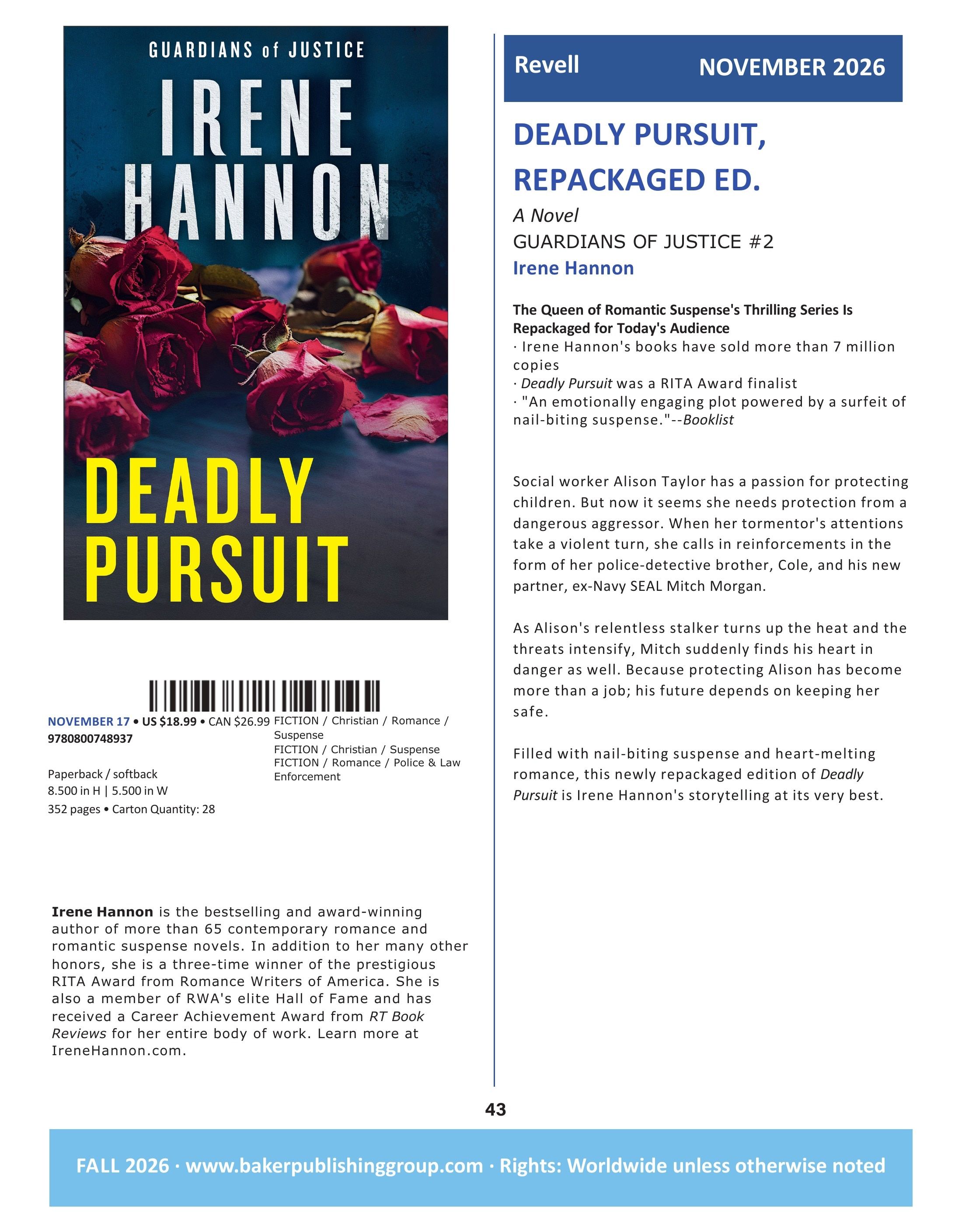 Baker Publishing Group Fall Fiction Catalog Weekly Ad August 1 - December 31, 2026