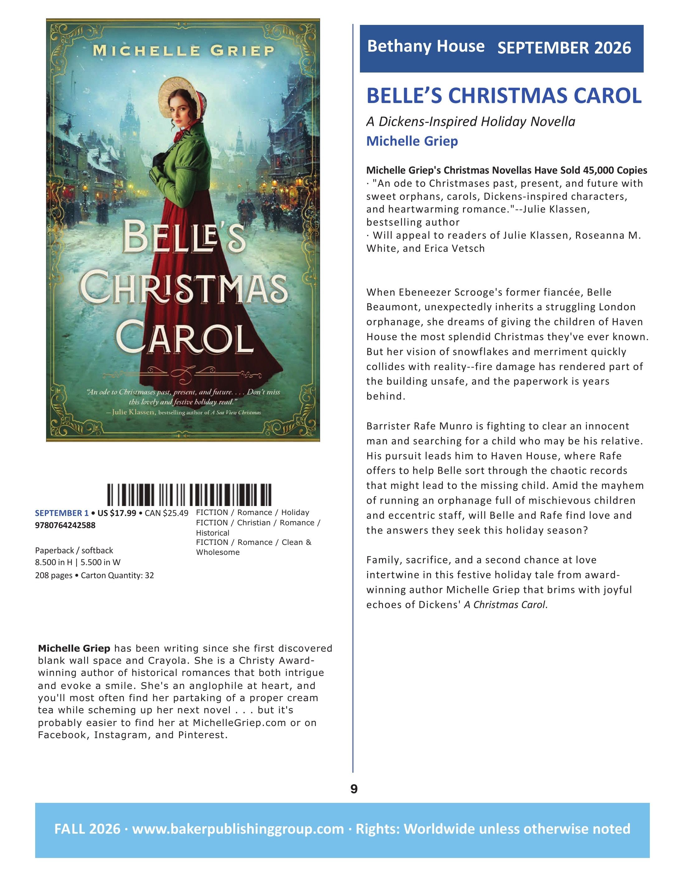 Baker Publishing Group Fall Fiction Catalog Weekly Ad August 1 - December 31, 2026