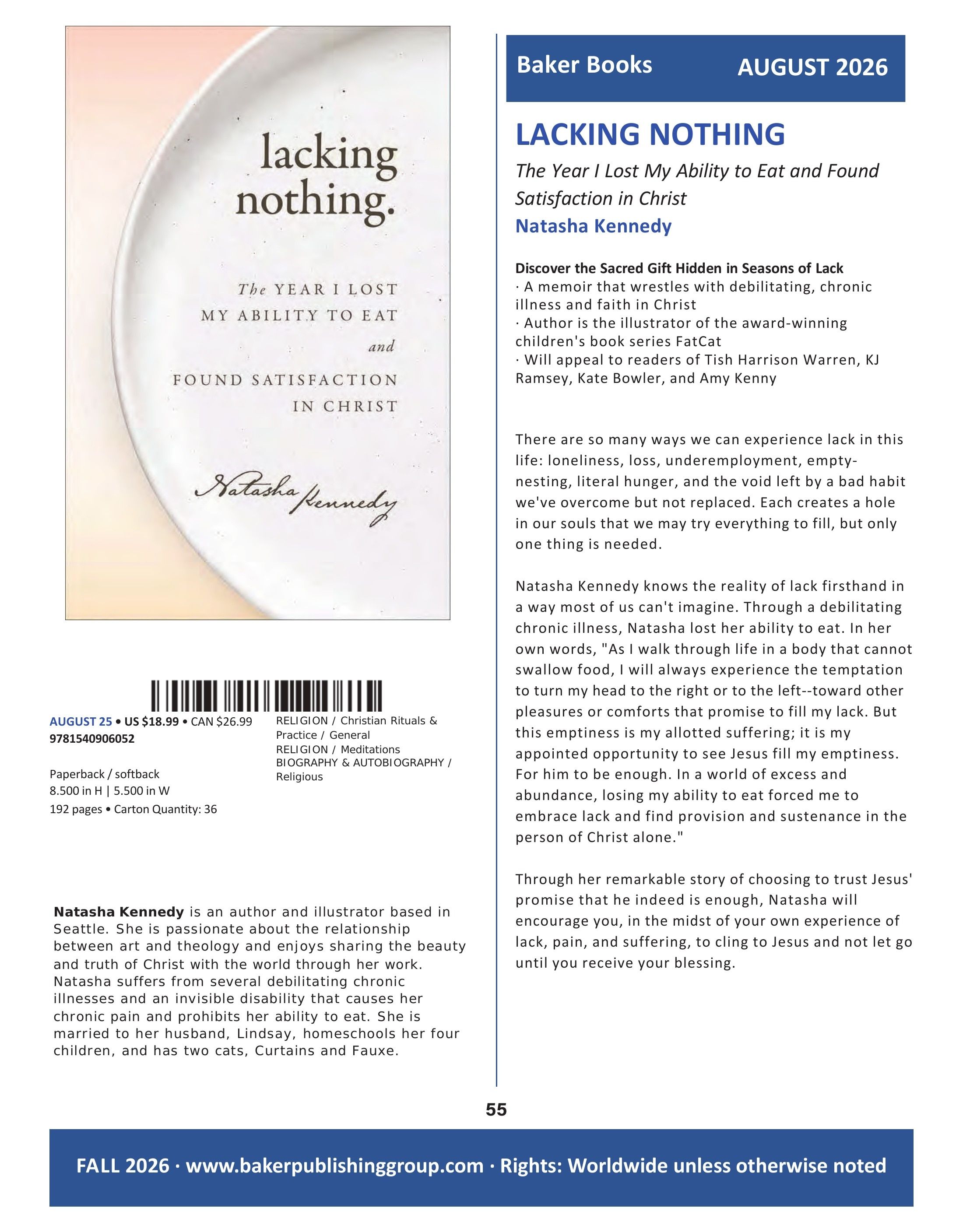 Baker Publishing Group Fall Nonfiction Catalog Weekly Ad August 1 - December 31, 2026