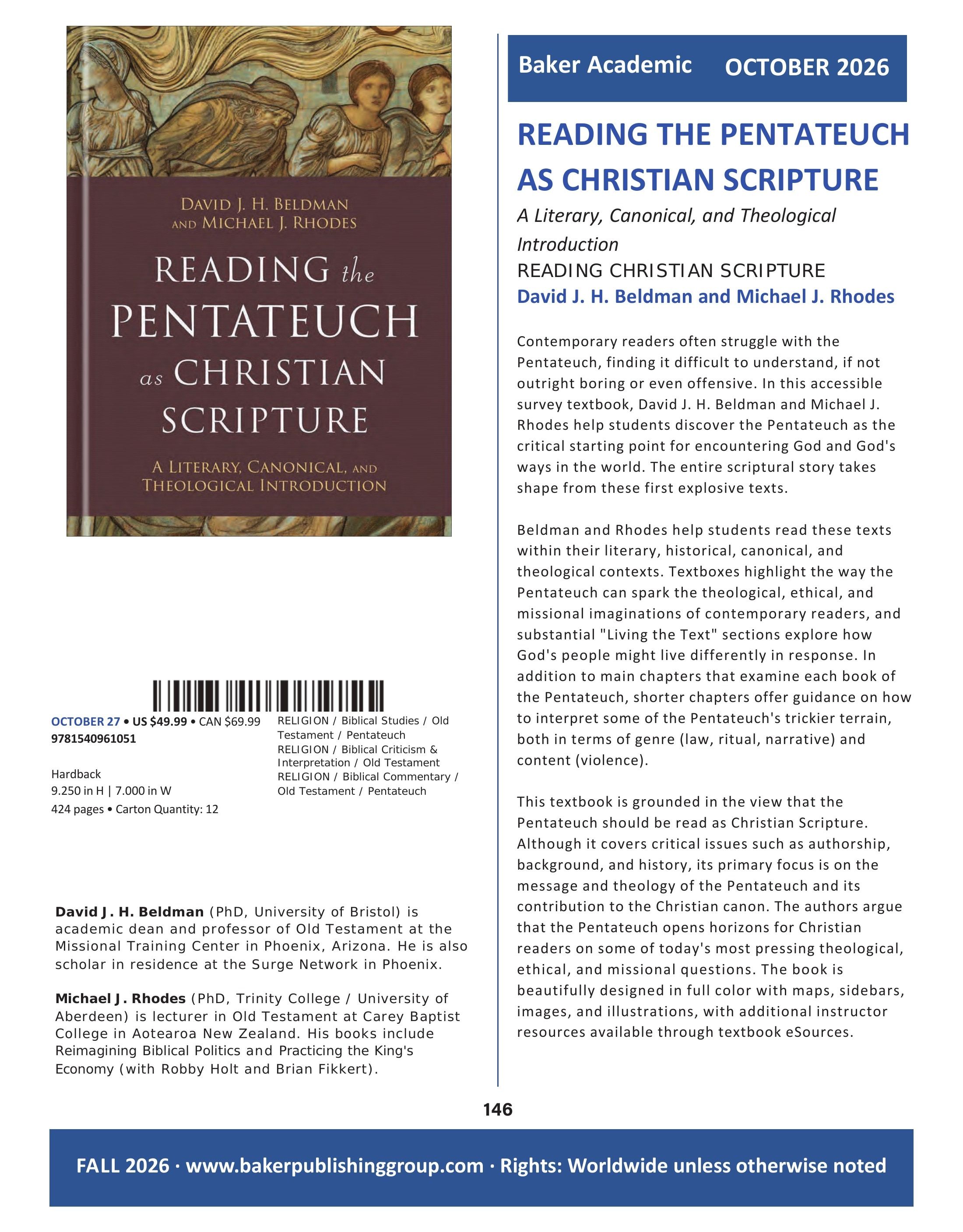 Baker Publishing Group Fall Nonfiction Catalog Weekly Ad August 1 - December 31, 2026