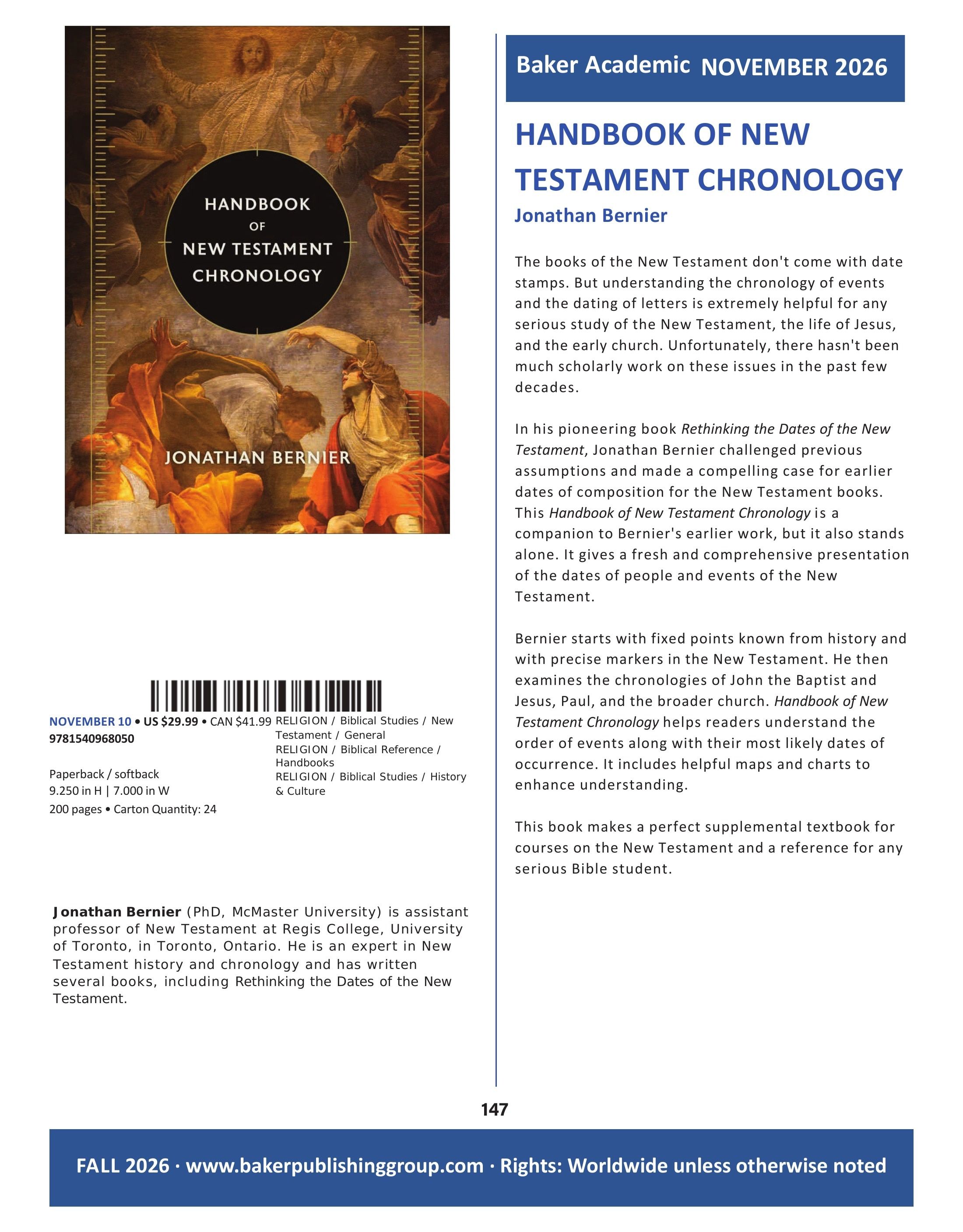 Baker Publishing Group Fall Nonfiction Catalog Weekly Ad August 1 - December 31, 2026