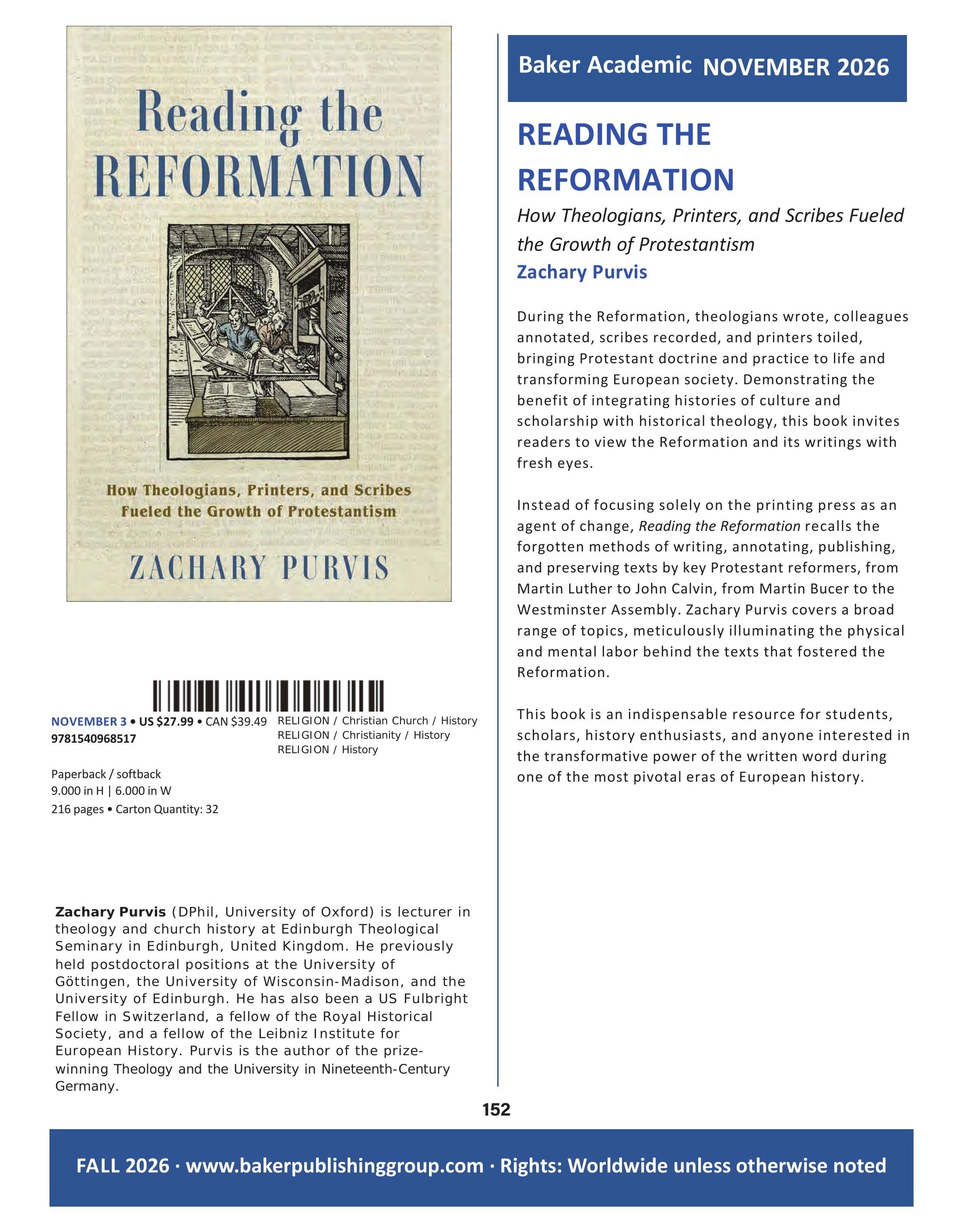 Baker Publishing Group Fall Nonfiction Catalog Weekly Ad August 1 - December 31, 2026
